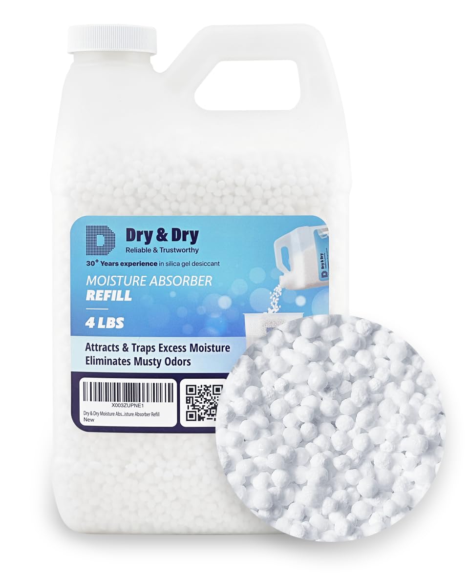 Dry & Dry Moisture Absorbers Refill Beads (4 Lbs)   Dehumidifiers For Home Dehumidifier For Basement Dehumidifiers For Bedroom S