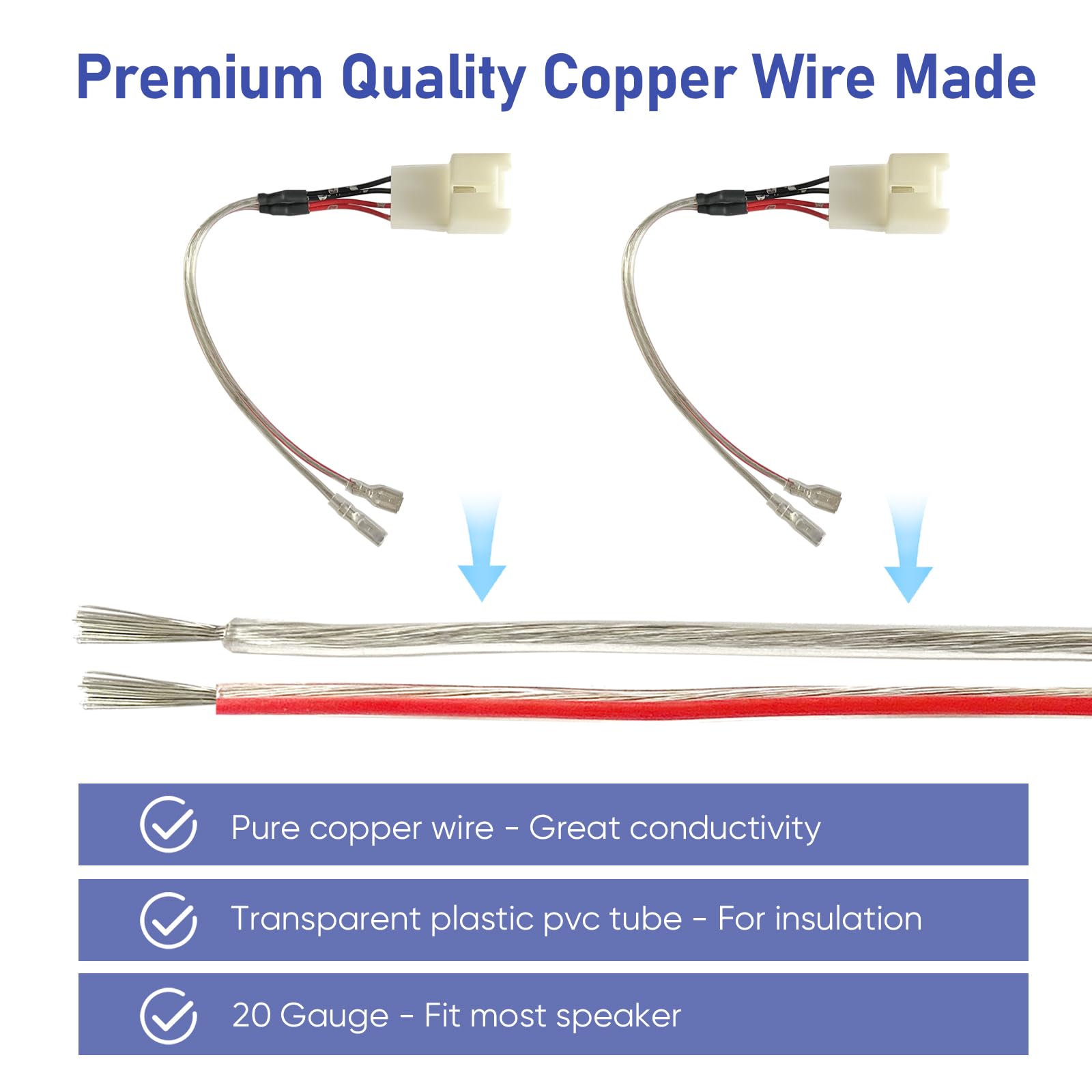 Car Door Speaker Wiring Harness Replacement For 2011 2021 Ford F150 Escape Focus Mustang Mazda 2 3 6 Cx5 Lincon Speaker Wire Ada