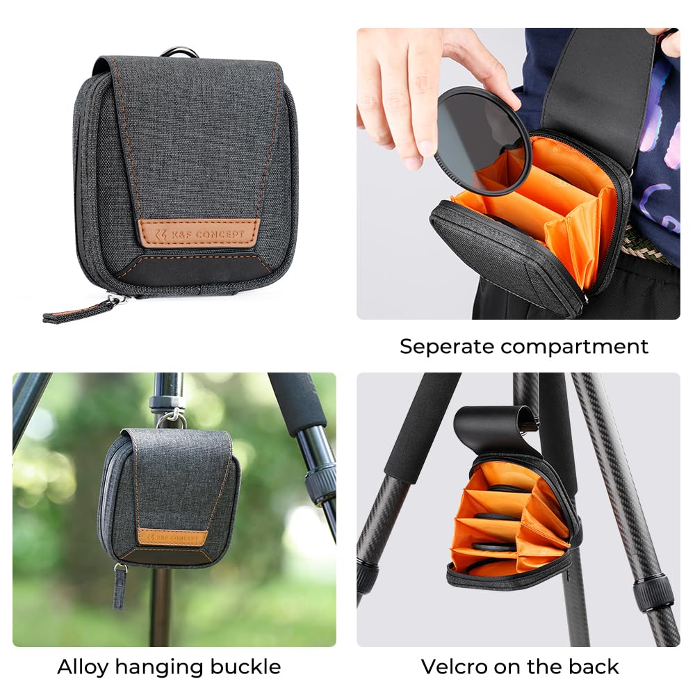 K&F Concept 72Mm Fixed Nd4 Nd8 Nd64 Nd1000 Lens Filters Kit Optical Glass Neutral Density Lens Filter With 28 Multi Coated (Nano