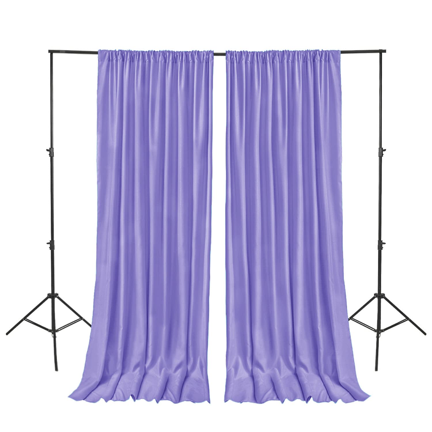 Hiasan Lavender Backdrop Curtains For Parties, Polyester Photography Backdrop Drapes For Family Gatherings, Wedding Decorations,