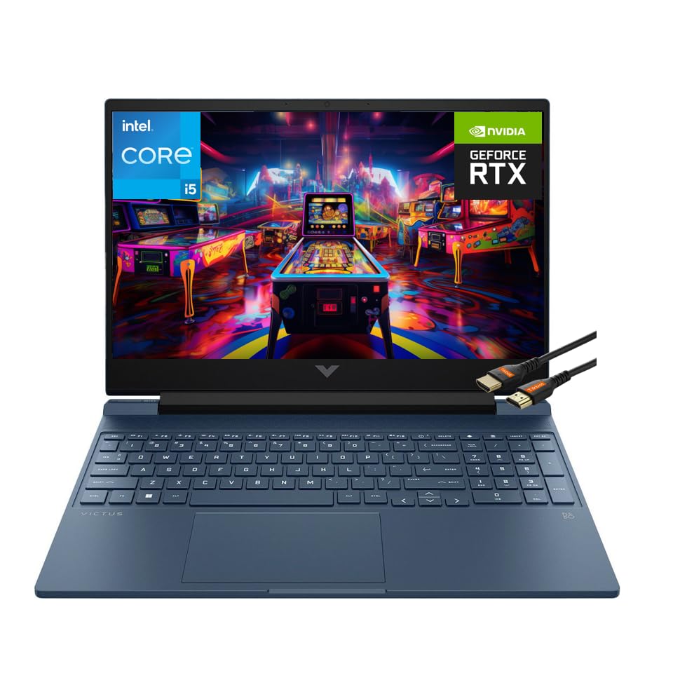 HP Victus 15.6' 144Hz FHD IPS Premium Gaming Laptop | 13th Gen Intel Core i5 13420H NVIDIA GeForce RTX 3050 | Backlit Keyboard | Windows 11 Home | Bundle with HDMI Cable (16GB RAM | 1TB PCIe SSD)