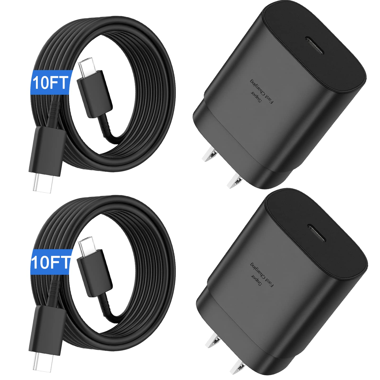 S25 S24 S23 S22 Ultra Samsung Charger Fast Charging,25W Android Phone Charger Cord Type C Block & Super Fast Charger USB C Cable