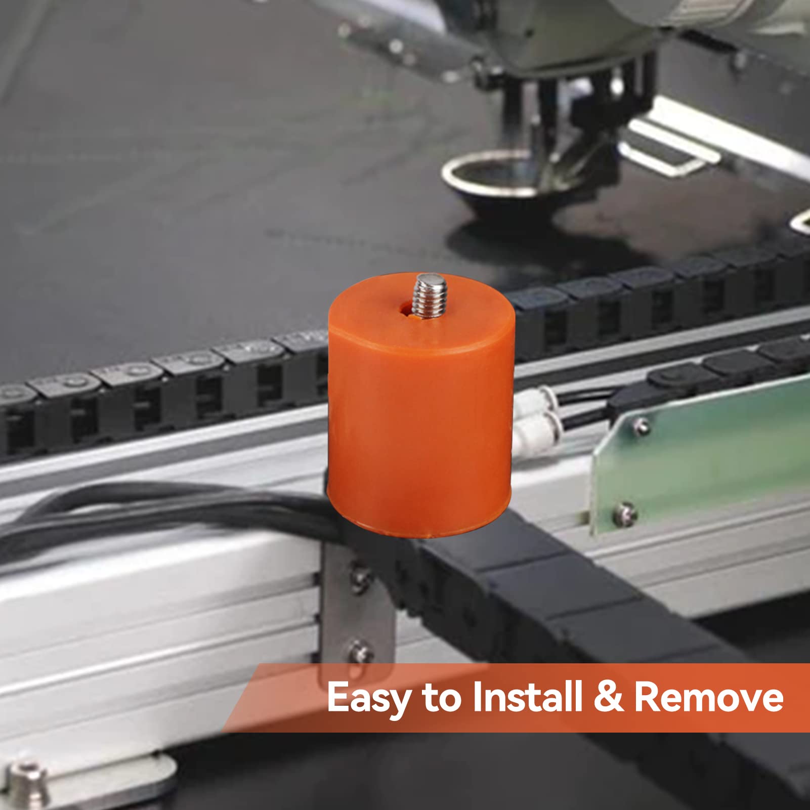 Agatige 12Pcs 3D Printer Heat Bed Leveling Parts, 16Mm 3D Printer Leveling Column Silicone Buffer 3D Printer Heat Bed Leveling P