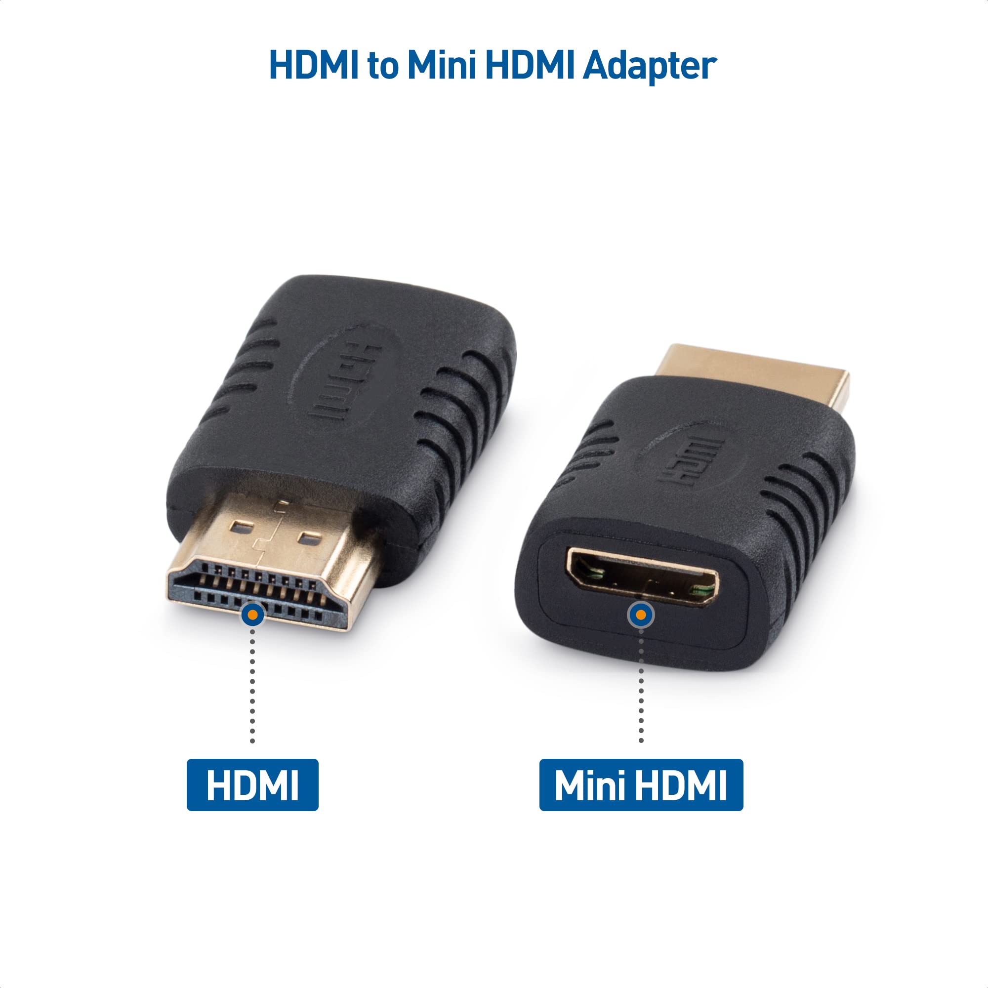 Cable Matters HDMI to Mini HDMI Adapter (HDMI Male to Mini HDMI Female Adapter)