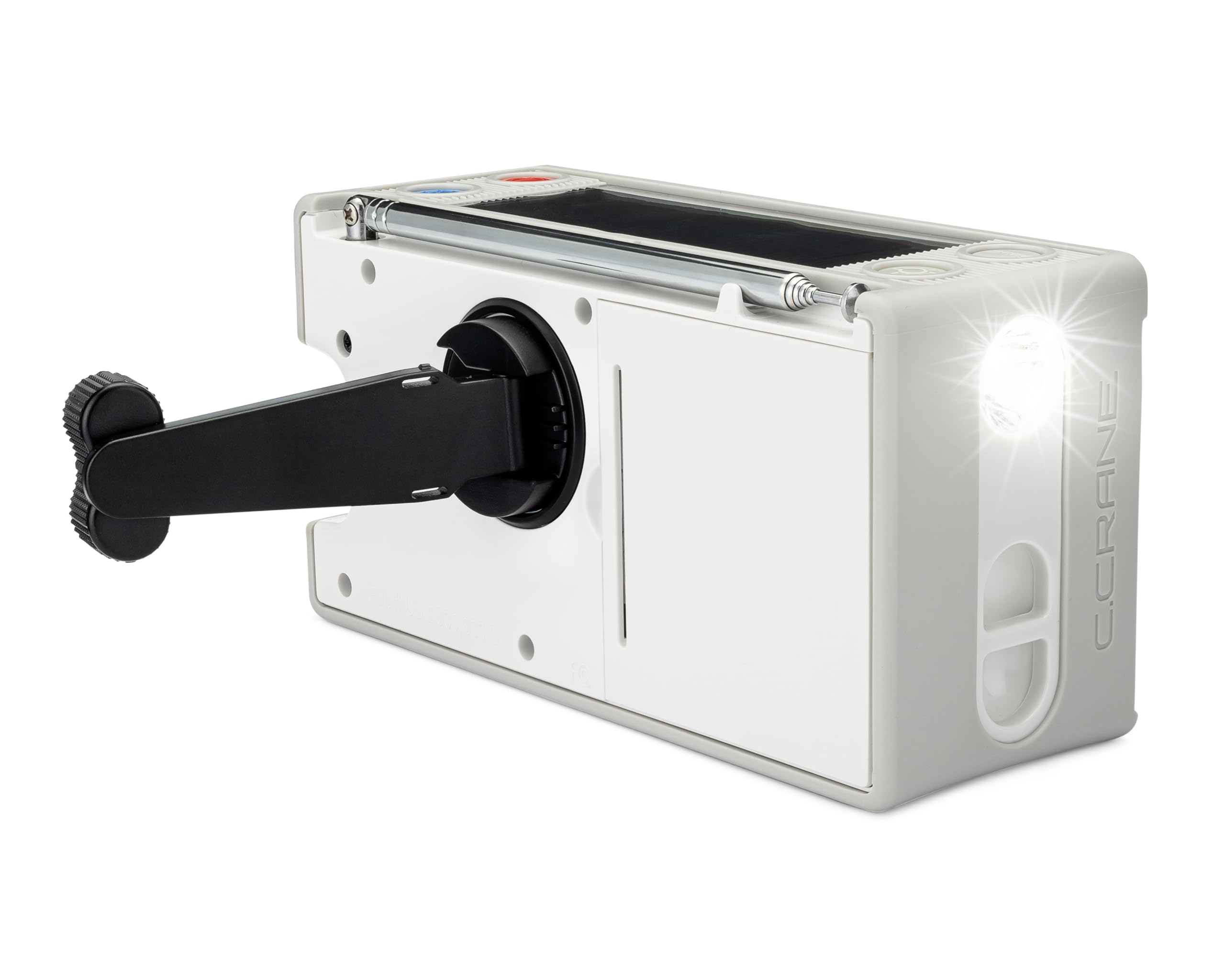 C. Crane Ccradio Solar With Bluetooth Receiving, Emergency Crank Noaa Weather Am/Fm  Multi Powered Radio   Built In Led Flashlig