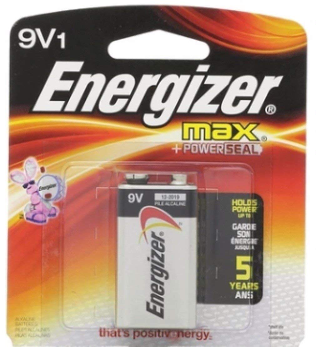 Energizer Max Alkaline Battery 9 Volt 1 Each (Pack Of 6)