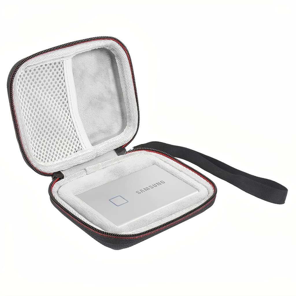 M.G.R.J Portable Carrying Case Cover For Samsung T7 / T7 Touch Portable Solid State Drives 500Gb 1Tb 2Tb 4Tb (Hard|Eva|Black)Not