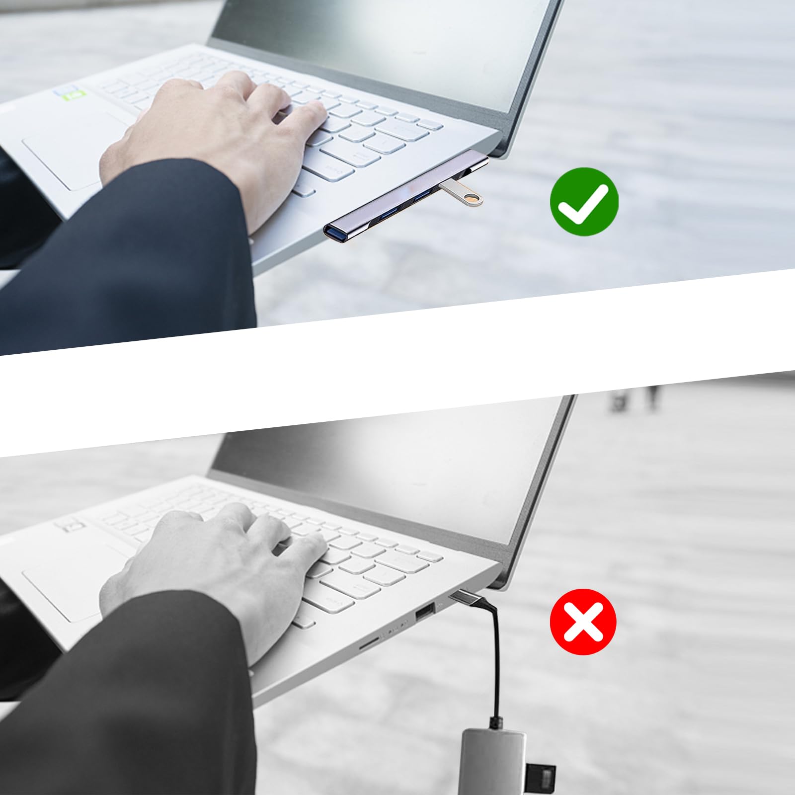 Usb C Hub,4-Port Mini Usb-C Hub 3.0,Portable Usb Hub For Laptop,Usb C Expander For Laptop,Pc,Macbook,Flash Drive,Console, Printe