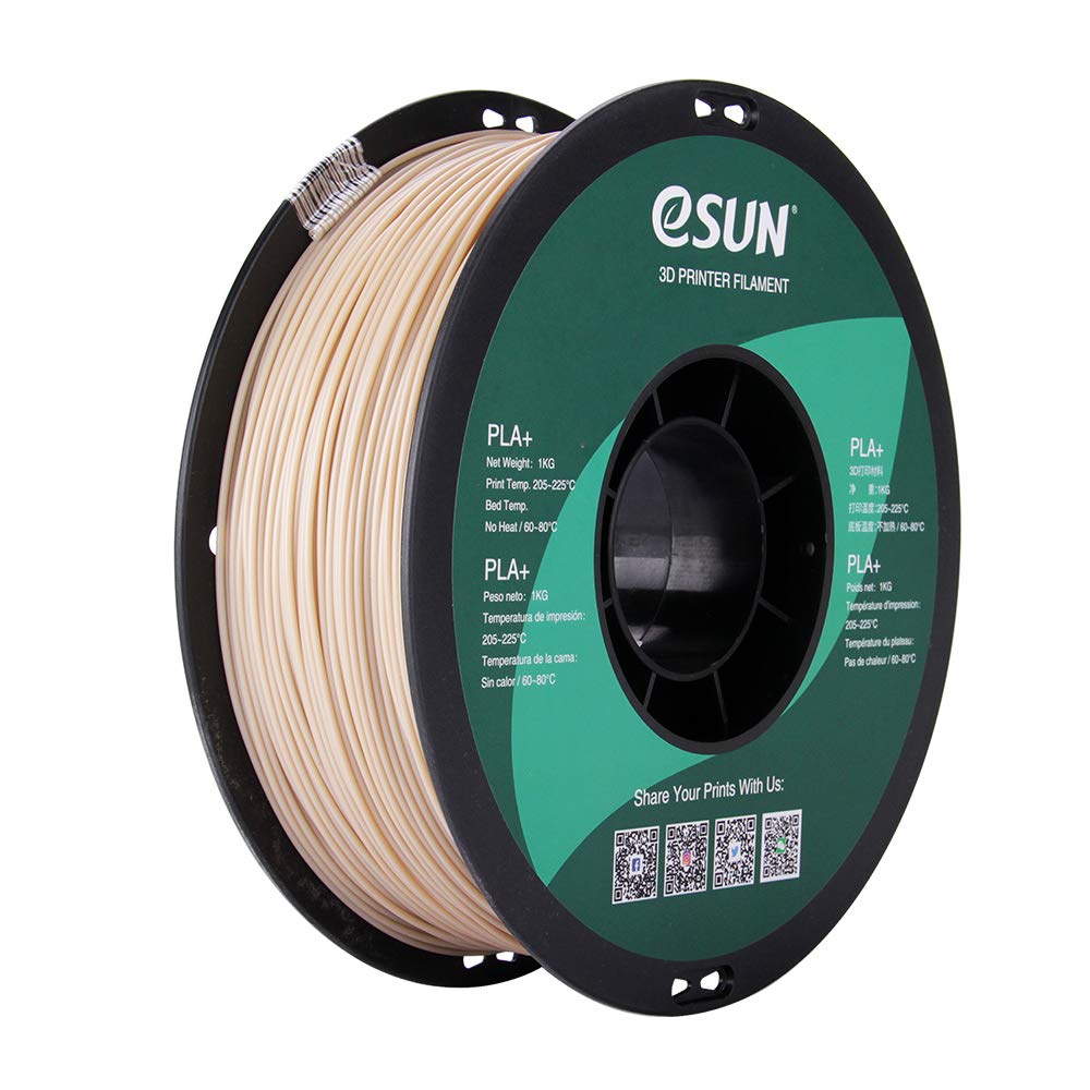 Esun Pla Pro (Pla+) 3D Printer Filament, Dimensional Accuracy +/  0.03 Mm, 1Kg, Plastic Spool, 1.75Mm, Bone White (Pantone 7507C