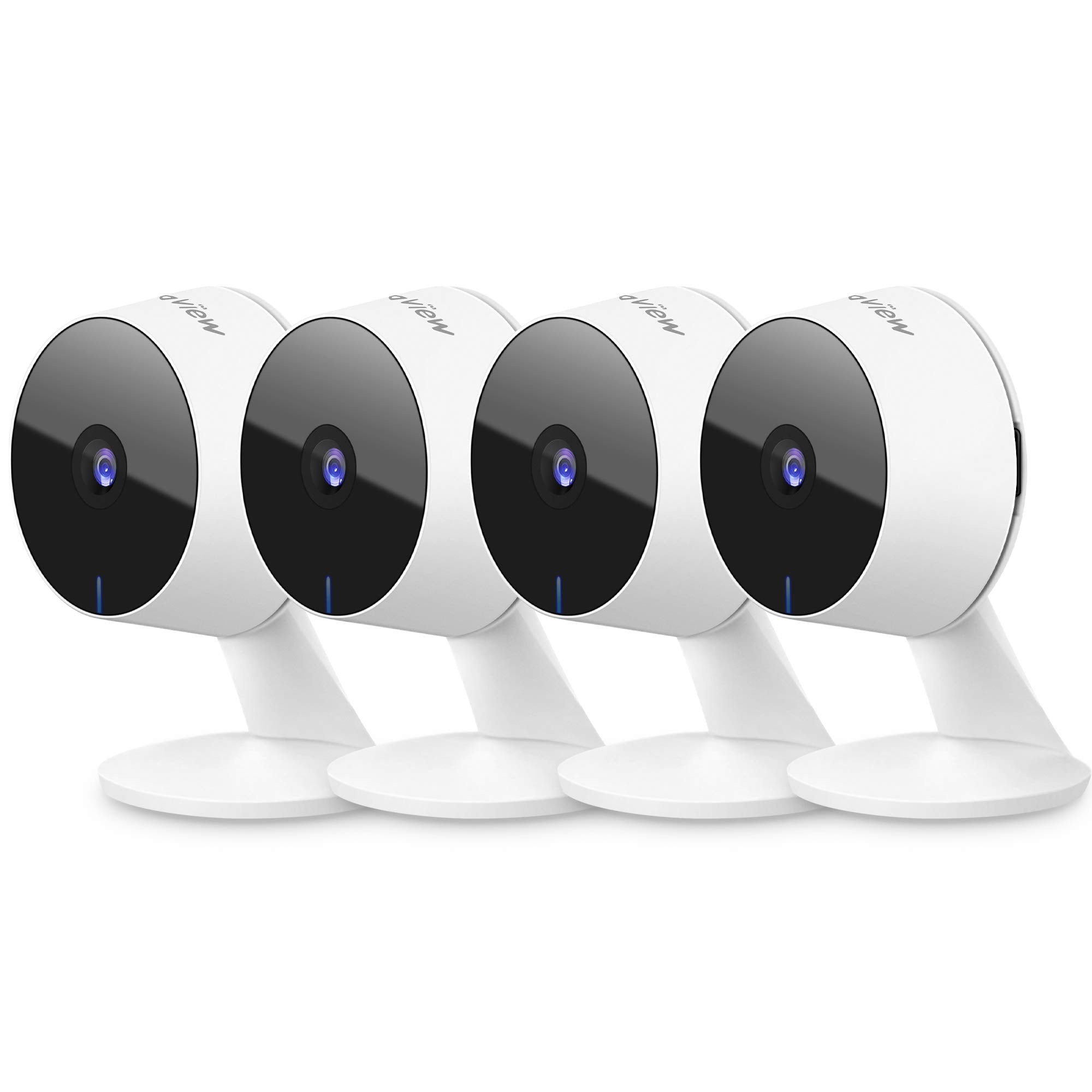 Laview Security Cameras 4Pcs, Home Security Camera Indoor 1080P, Wi Fi Cameras Wired For Pet, Motion Detection, Two Way Audio, N