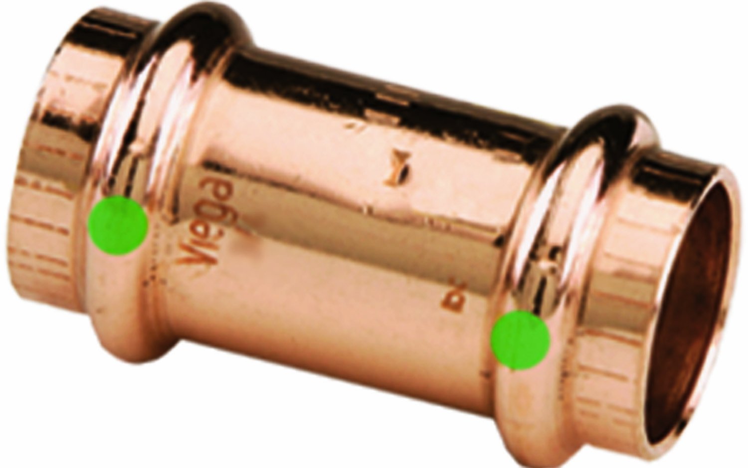 Propress 1-1/2'' Copper Coupling W/Stop - Double Press Connection - Smart Connect Technology,WBAUVB008J1PNX6