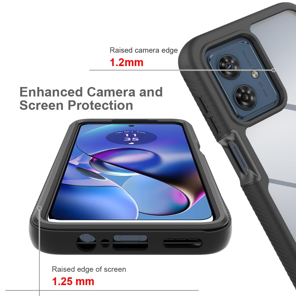 Kukoufey Compatible With Motorola Moto G54 5G Case Cover,Anti Fall And Shock Absorbing Protective Cover Compatible With Motorola