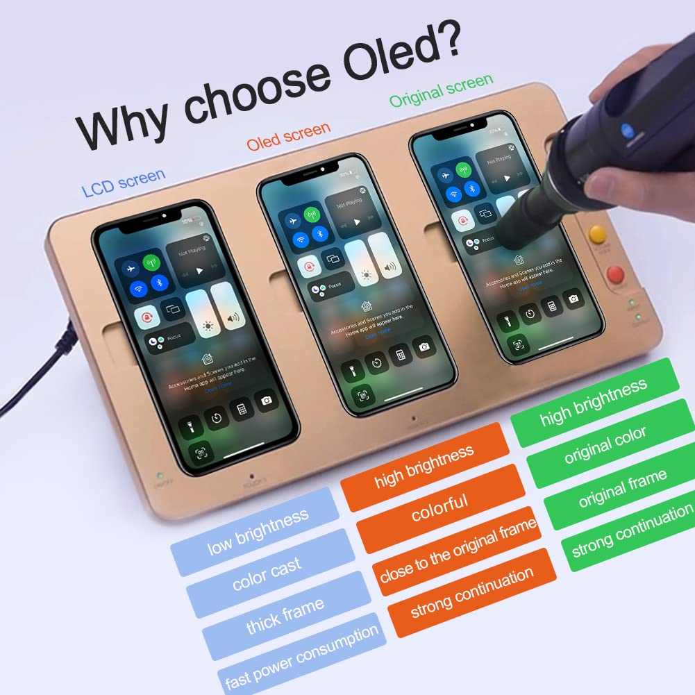 Efaithfix For Iphone X Screen Replacement Oled [Not Lcd] 5.8 Inch Display Digitizer 3D Touch Screen Frame Assembly With Repair T