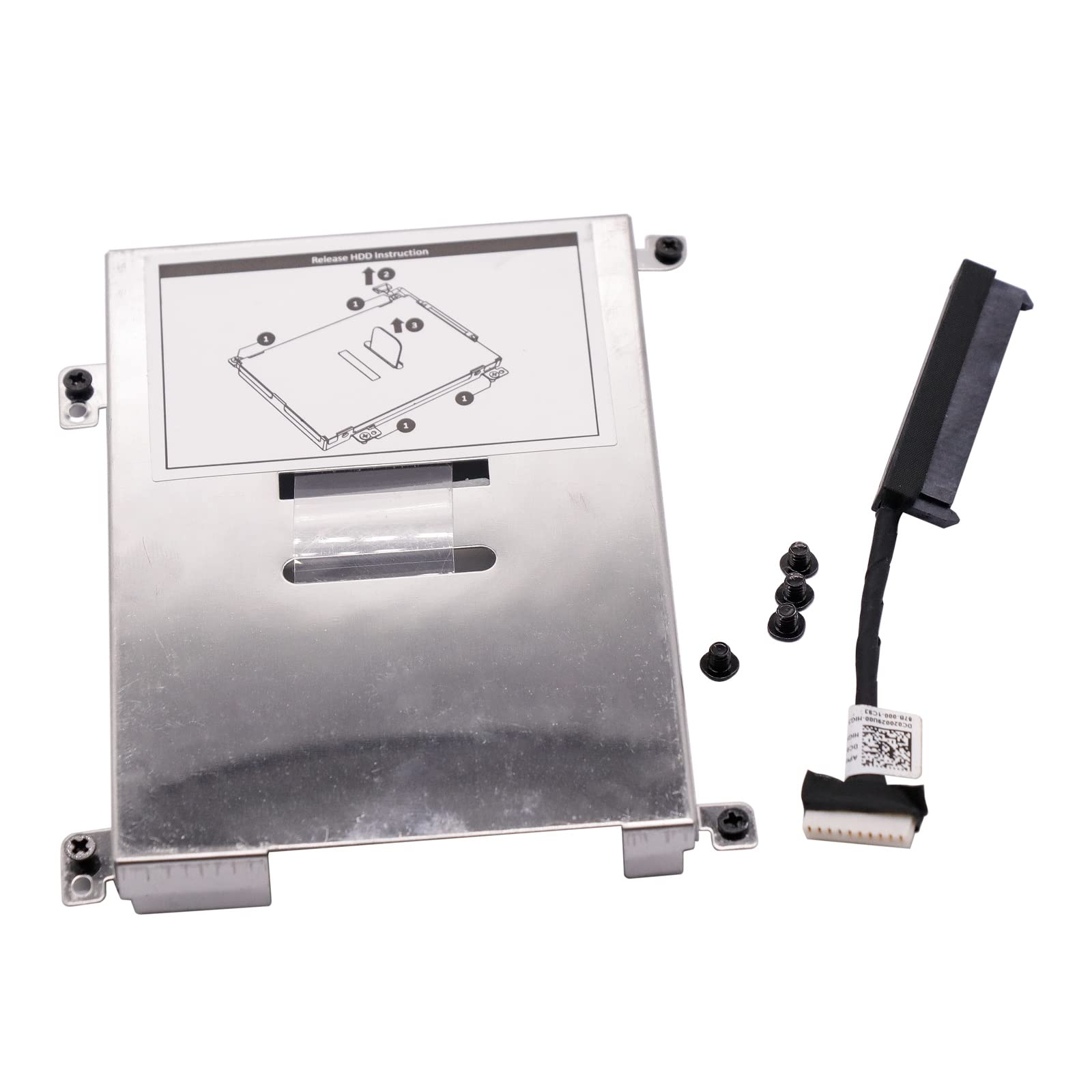 Bestparts Hard Drive Hardware Kit Secondary Hdd Caddy Bracket W/Screws Cable Replacement For Hp Zbook 17 G3 G4 848351 001 Not Fo