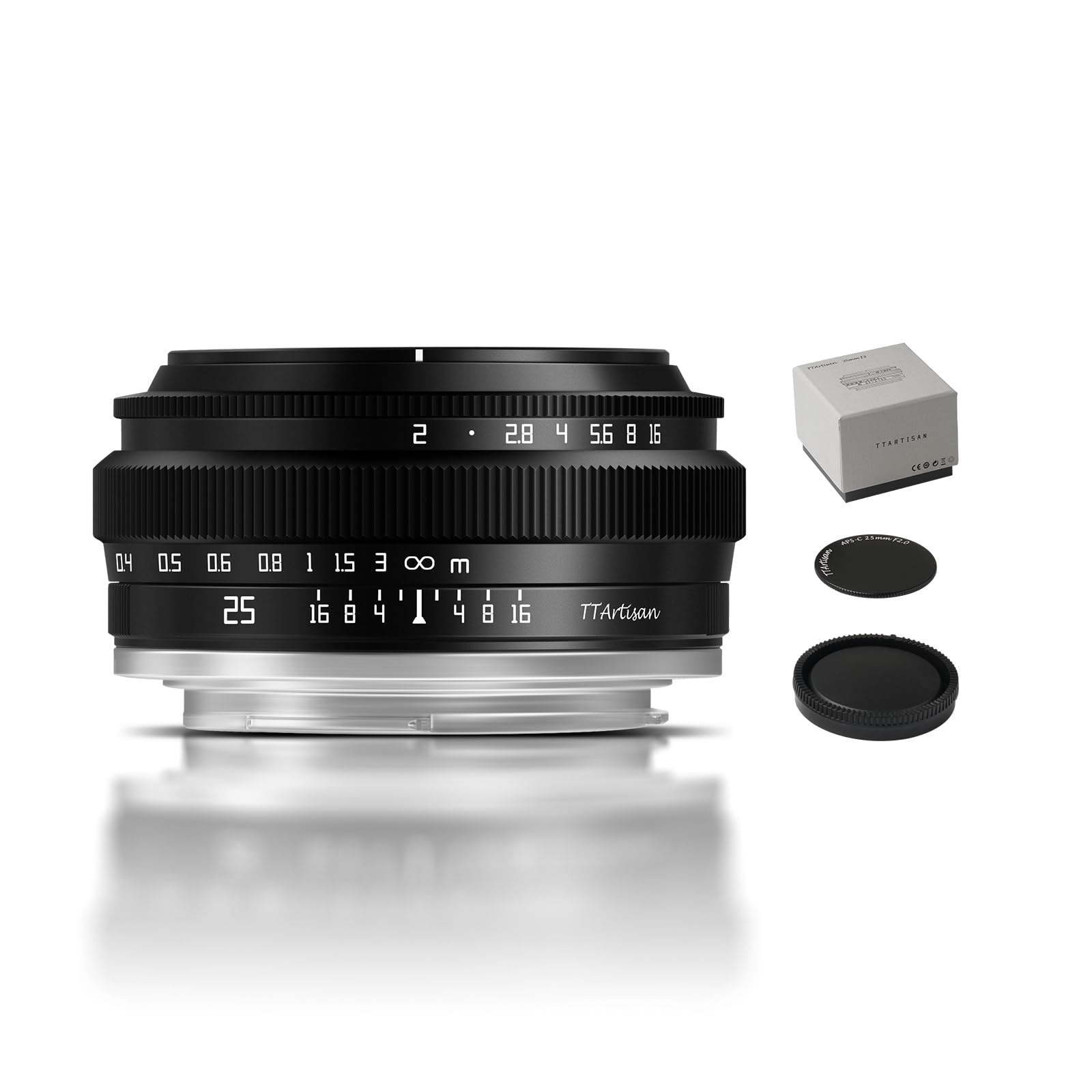 Ttartisan 25Mm F2 Aps C Manual Focus Mirrorless Camera Lens Compatiable With M43 Mount Epm2 Epl9 E P2 G5 Gx7 Gm5 Gm10 G85 Gx9 G7 Gf9 Gf8 Gf7 Pen F E M1 E M5 E M10 E M10Ii E M10Iv