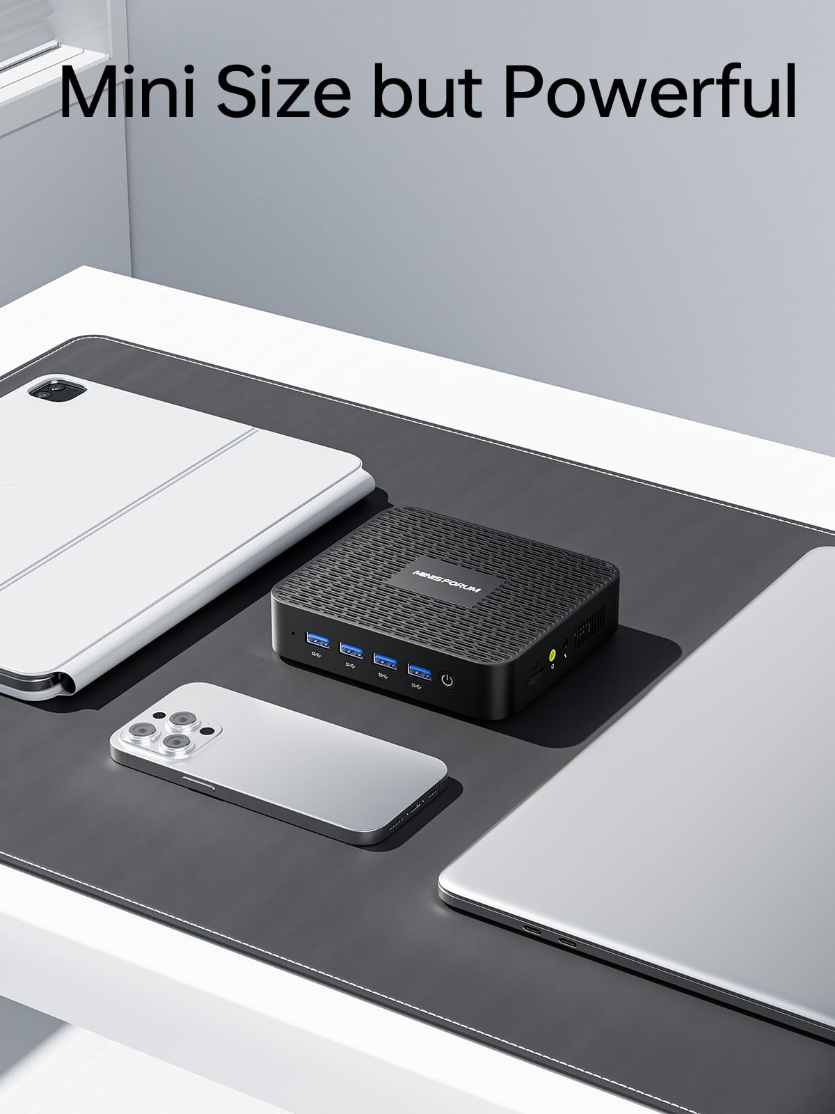 Minisforum Gk41 Mini Pc Celeron Processor J4125 Quad Core(Up To 2.7Ghz),8Gb Ddr4 256Gb Ssd Mini Desktop Computer 4X Usb 3.0 Port