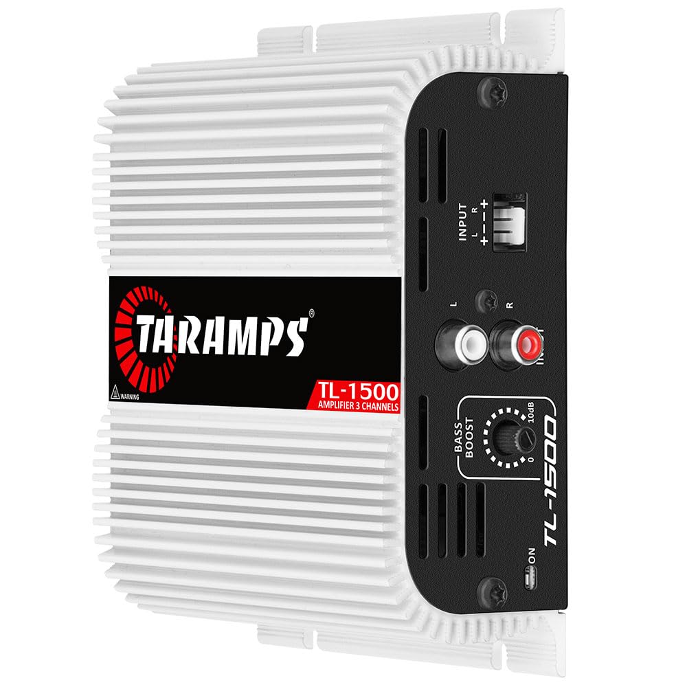 Taramp'S Tl 1500 Full Range 390 Watts Rms 3 Channels Car Audio 2 Stereo Channels 1 Sub Channel Class D Amplifier, Rca/Wire Input