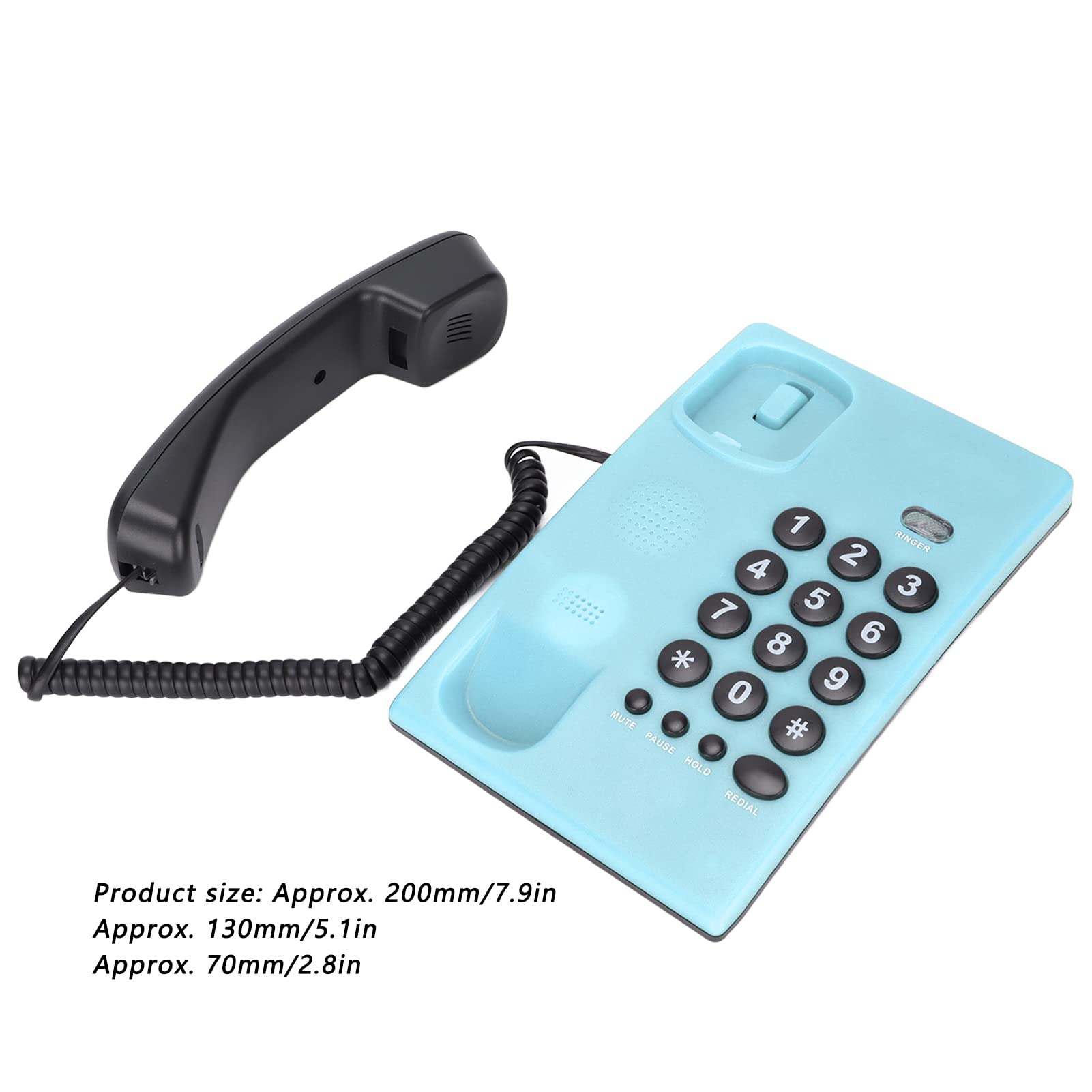 Acogedor Corded Telephone, Landline Telephone Desk Phone, Battery Free, Unique Color, Office House Landline Phones For Home(Blue