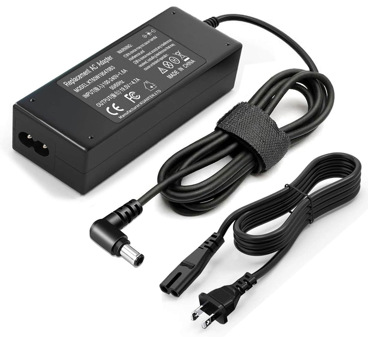 19.5V Ac Adapter For Sony Bravia Kdl 40 Kdl 42 Kdl 48 Kdl 55 Kdl 32 Series Kdl 40R510C Kdl 40W650D Kdl48W590B Kdl55W650D Kdl48W600B Kdl 42W650A Kdl 40W600B Kdl 32W Smart Led Lcd Hd Tv Screen Power