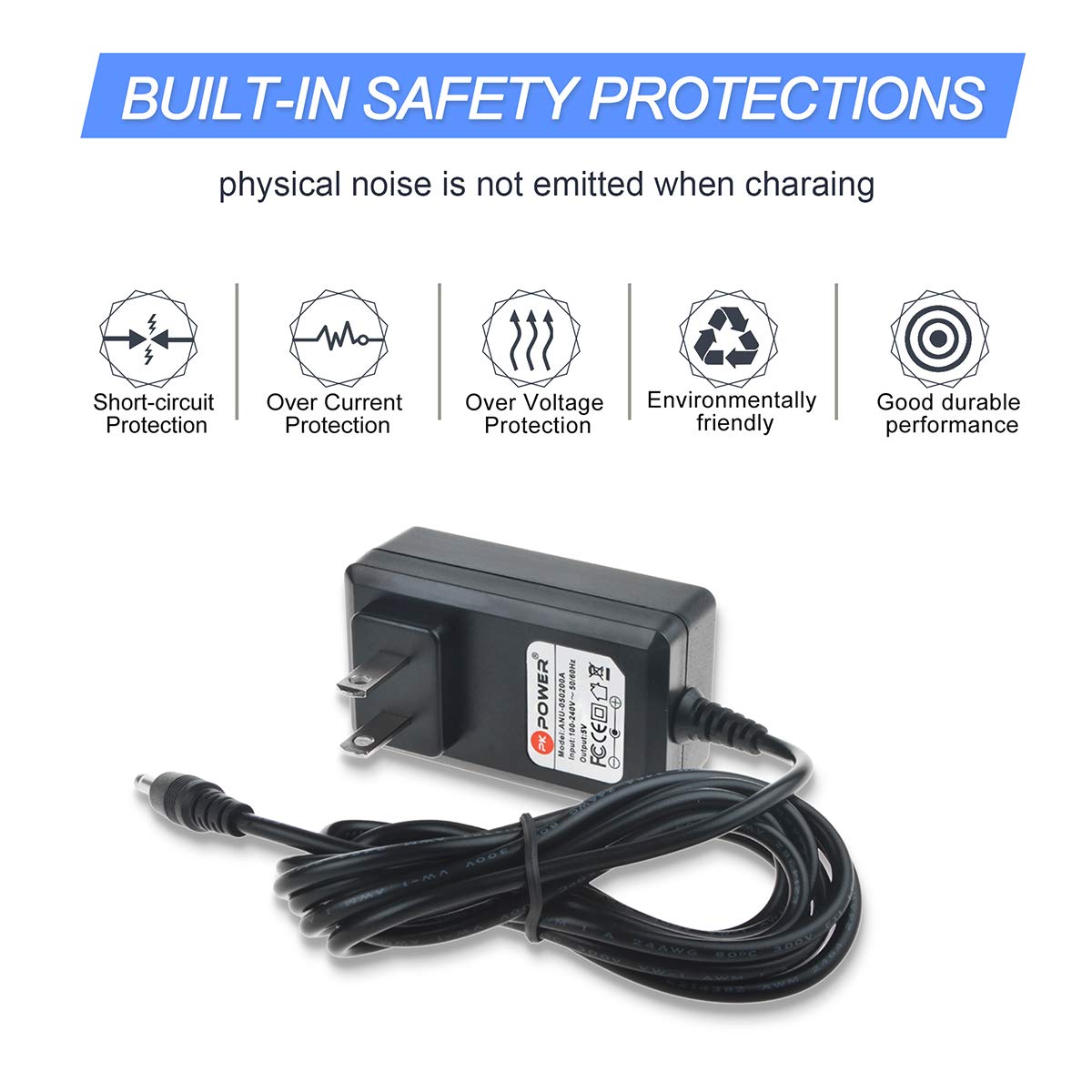 Pkpower Ac Adapter Compatible With Remington Shaver Pg525 Pg6135 Pg6145 Pg 6145 Pg6155 Pg 6155 Pg6025 Pg6060, Power Supply For M