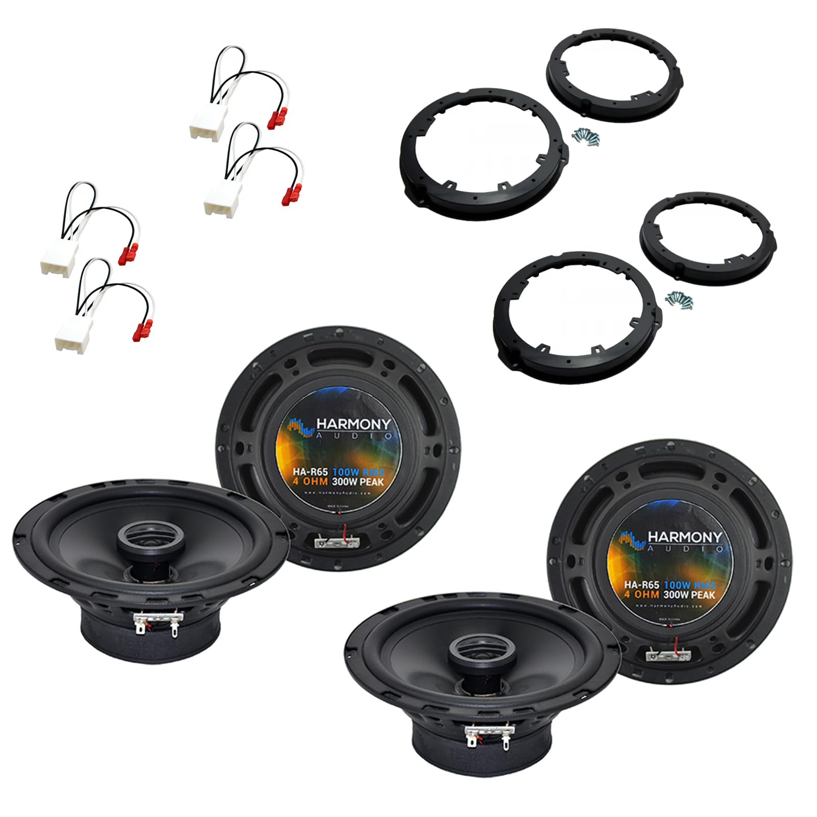 Harmony Audio Ha R65 Compatible With Ford Fusion 2013 2019 Bundled With Ha 825605 Speaker Adapter Kit Factory Speaker Replacemen