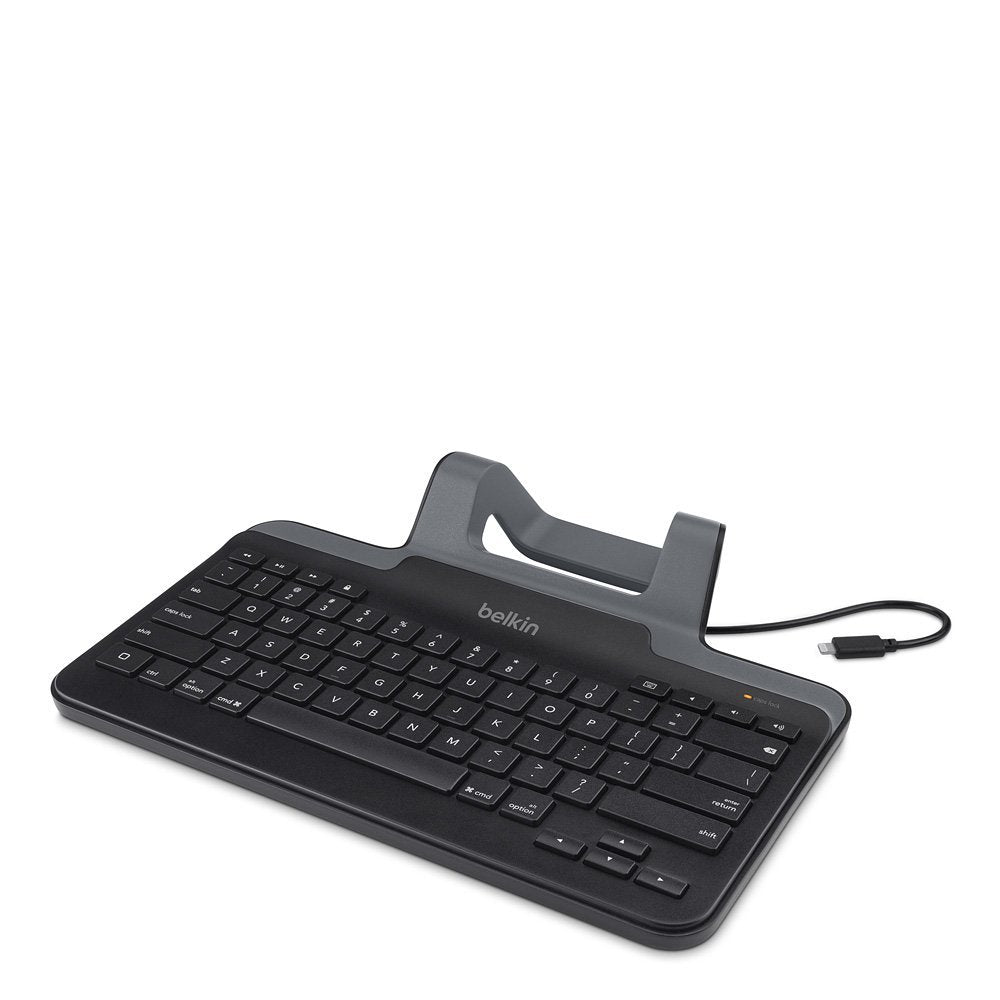 Belkin B2B130 Wired Tablet Keyboard with Stand and Lightning Connector for iPad