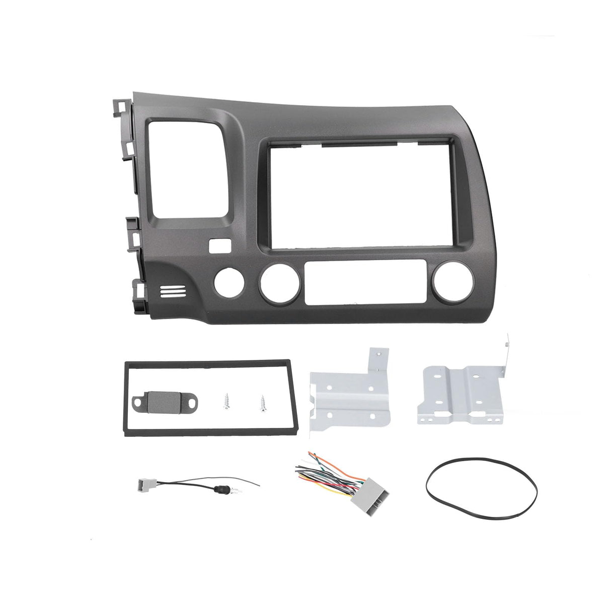 Aramox 2Din Radio Dash Kit With Wiring Harness Car Stereo Navigation Dvd Frame Fit For 2006 2011