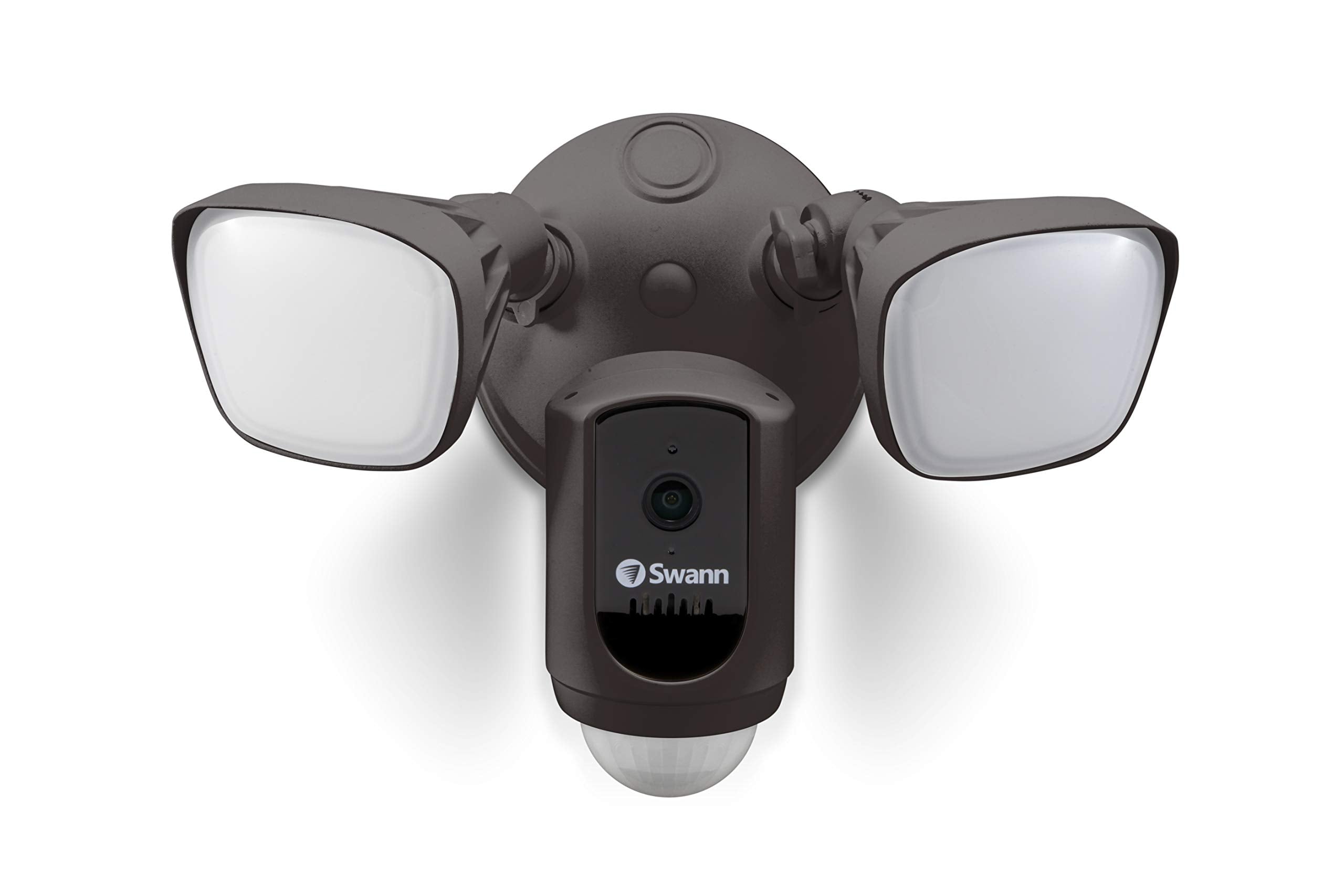 Swann Wi Fi 1080P Waterproof Motion Activated Floodlight Camera With Night Vision, Heat Sensing, 2 Way Talk, Dimmable 2400 Lumen