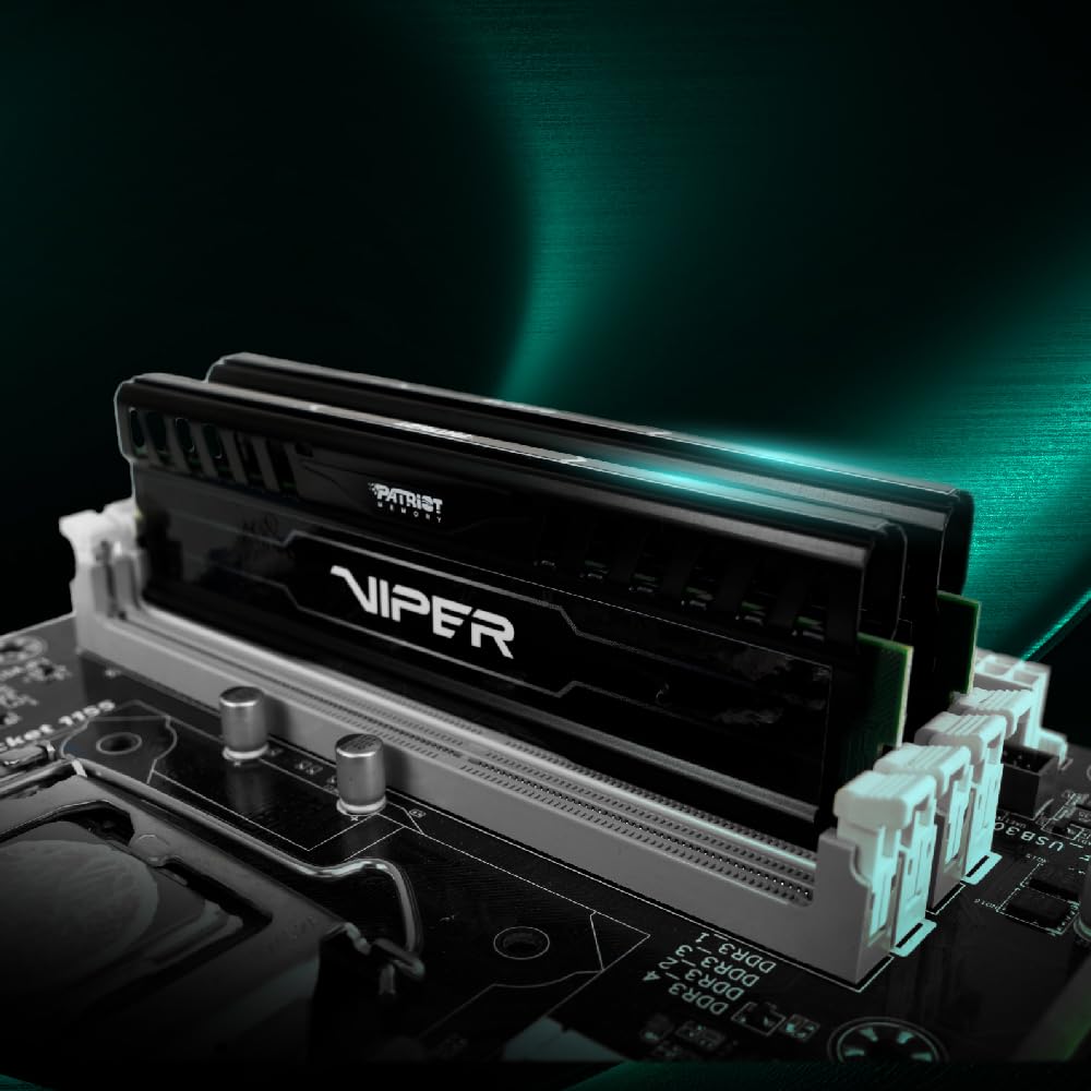 Patriot 16Gb(2X8Gb) Viper Iii Ddr3 1866Mhz (Pc3 15000) Cl10 Desktop Memory With Black Mamba Heatsink - Pv316G186C0K