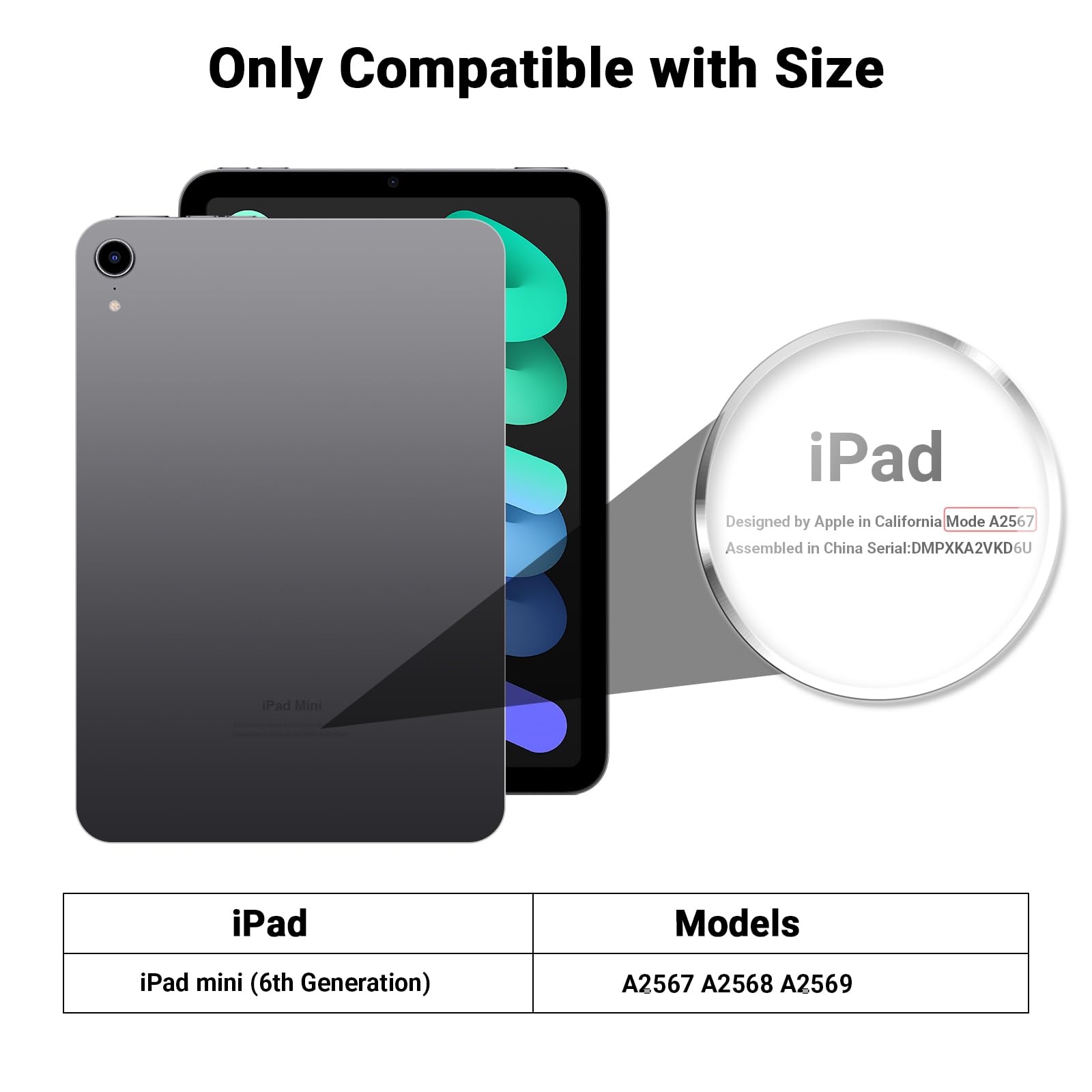 Pys Privacy Screen Protector For Ipad Mini 6Th Generation (8.3 Inch,2021) 30 Degree Anti Spy Privacy Filter, Matte Finish Anti G