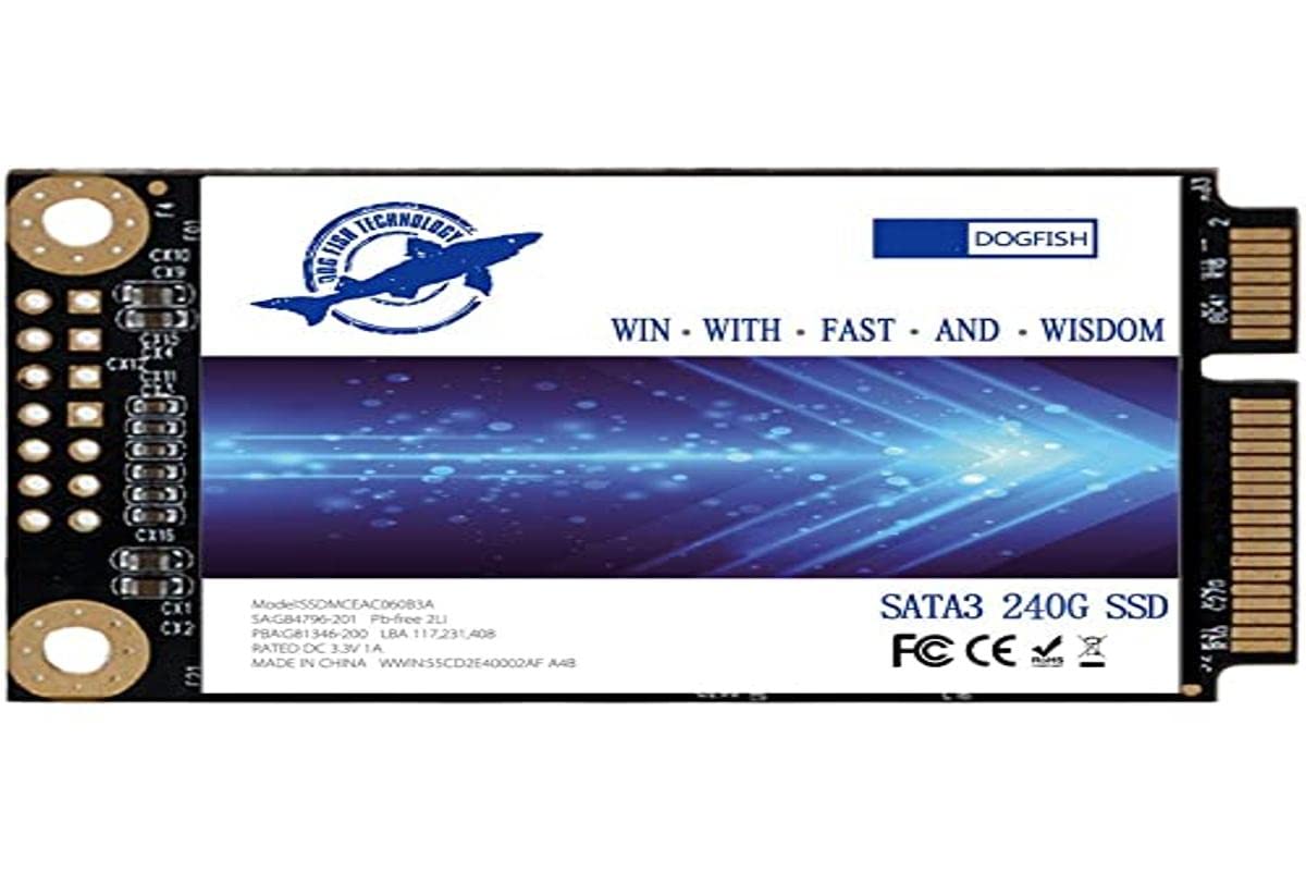 Dogfish Ssd Msata 240Gb Internal Solid State Disk Desktop Portable High Performance Hard Drive (240Gb)