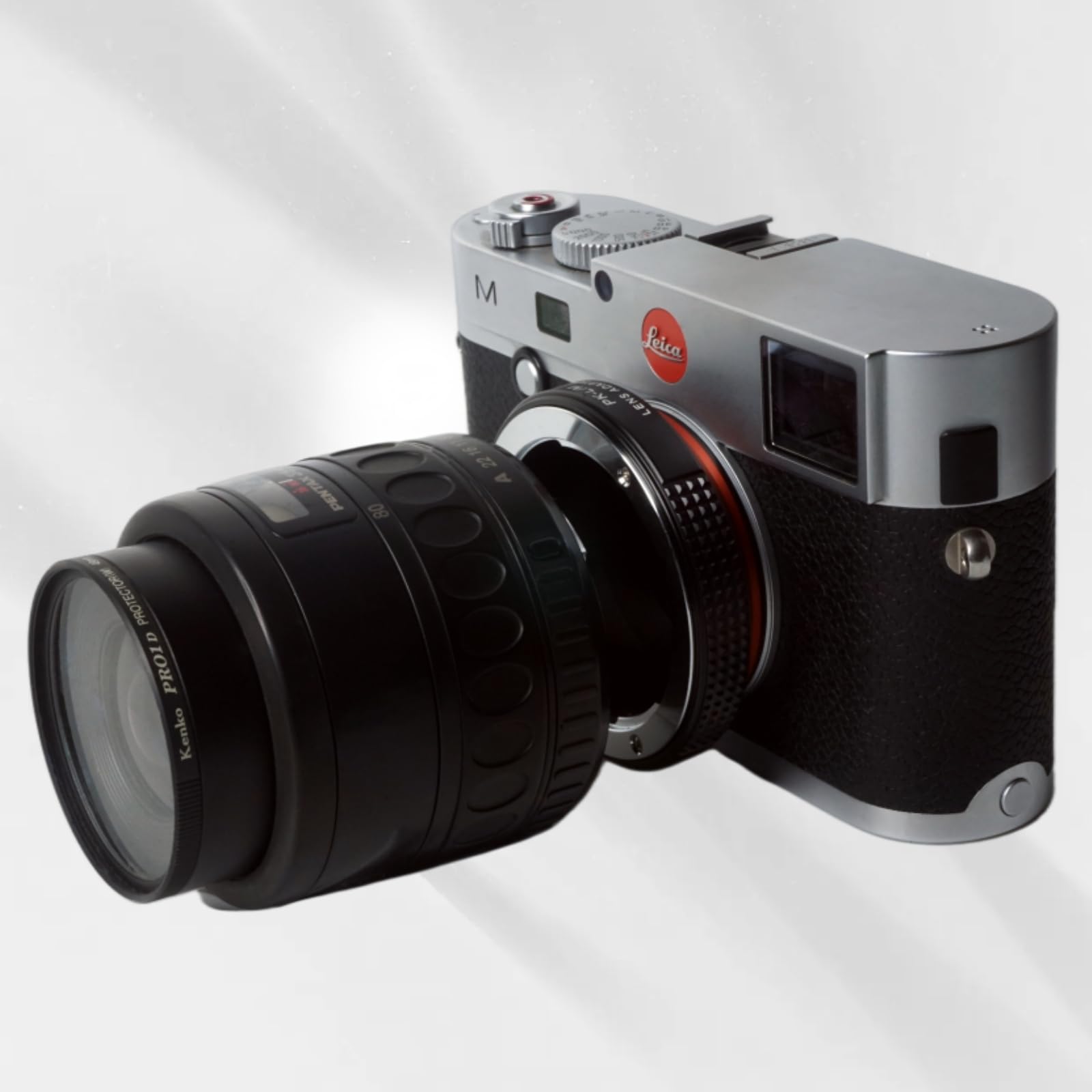 Pholsy Lens Mount Adapter With 6 Bit Coding Compatible With Pentax K Pk Lens To Leica M Mount Camera Body Pk To Leica M