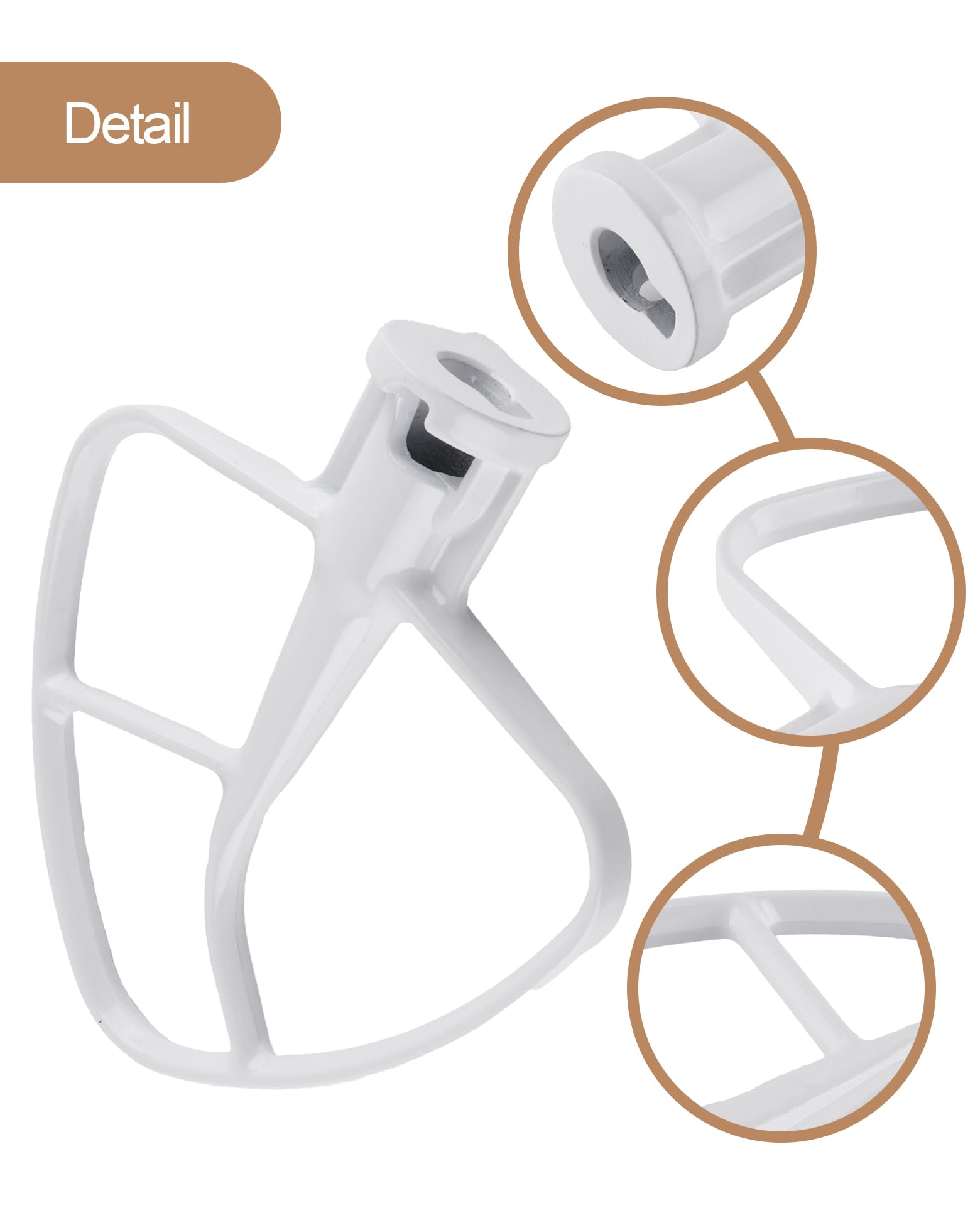 Meet Juice K45B Coated Flat Beater, Compatible With Kitchenaid Paddle For Mixer, Kitchenaid Accessories And Attachments Fits For