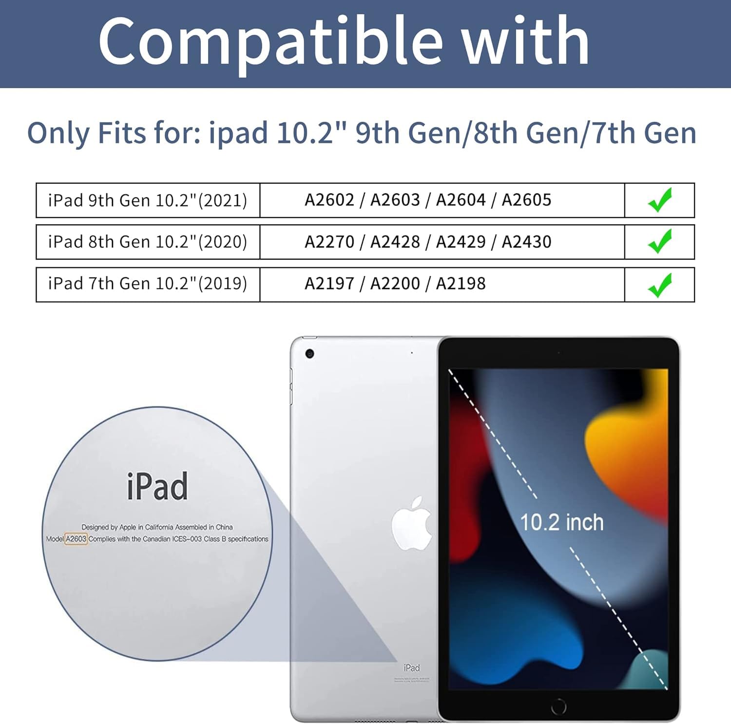 Durasafe Cases For Ipad 10.2 Inch 9 8 7 Gen Printed Case A2602 Mk2K3Ll/A Mk2L3Ll/A A2604 Mk2N3Ll/A Mk2P3Ll/A A2603 A2605 Mk6A3Ll