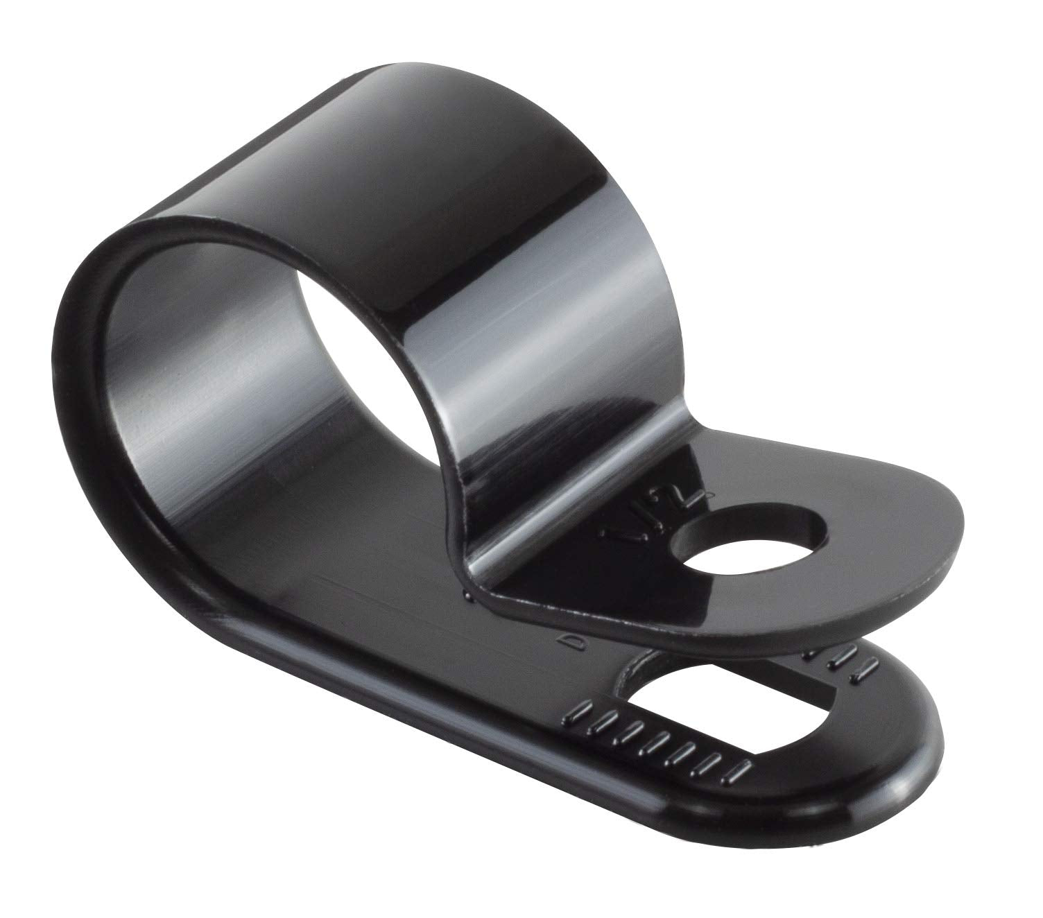 Gtse Black Nylon Plastic Cable Clamps, 1/2'' Screw Mounts For Cable, Rope, Tube Management, 100 Pack