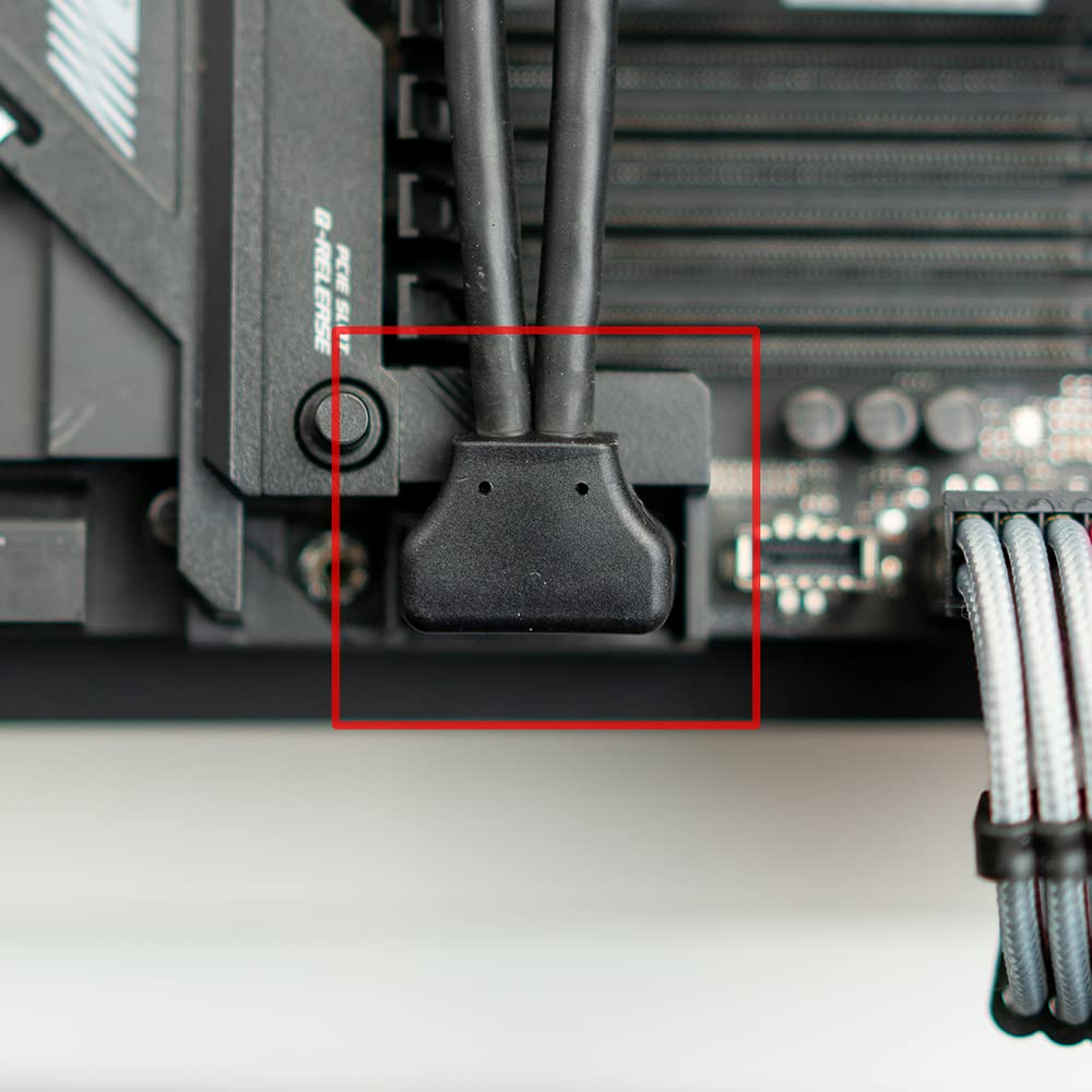 Linkup   Usb 3.2 Gen 2 (Usb 3.1) Internal Adapter 20 Pin Motherboard Header Male To Female 10Gbps For Pc Usb A Ports   Inward Type   Black 24Cm