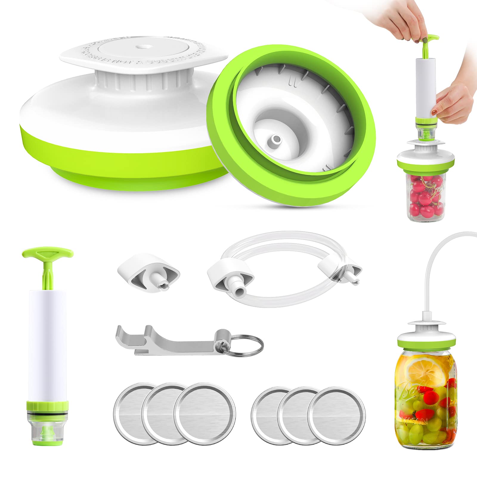 Mason Jar Vacuum Sealer, Jar Sealer With Accessory Hose For Foodsaver Vacuum Sealer, Pawcute Vacuum Sealer Kit Jar Attachment Fo