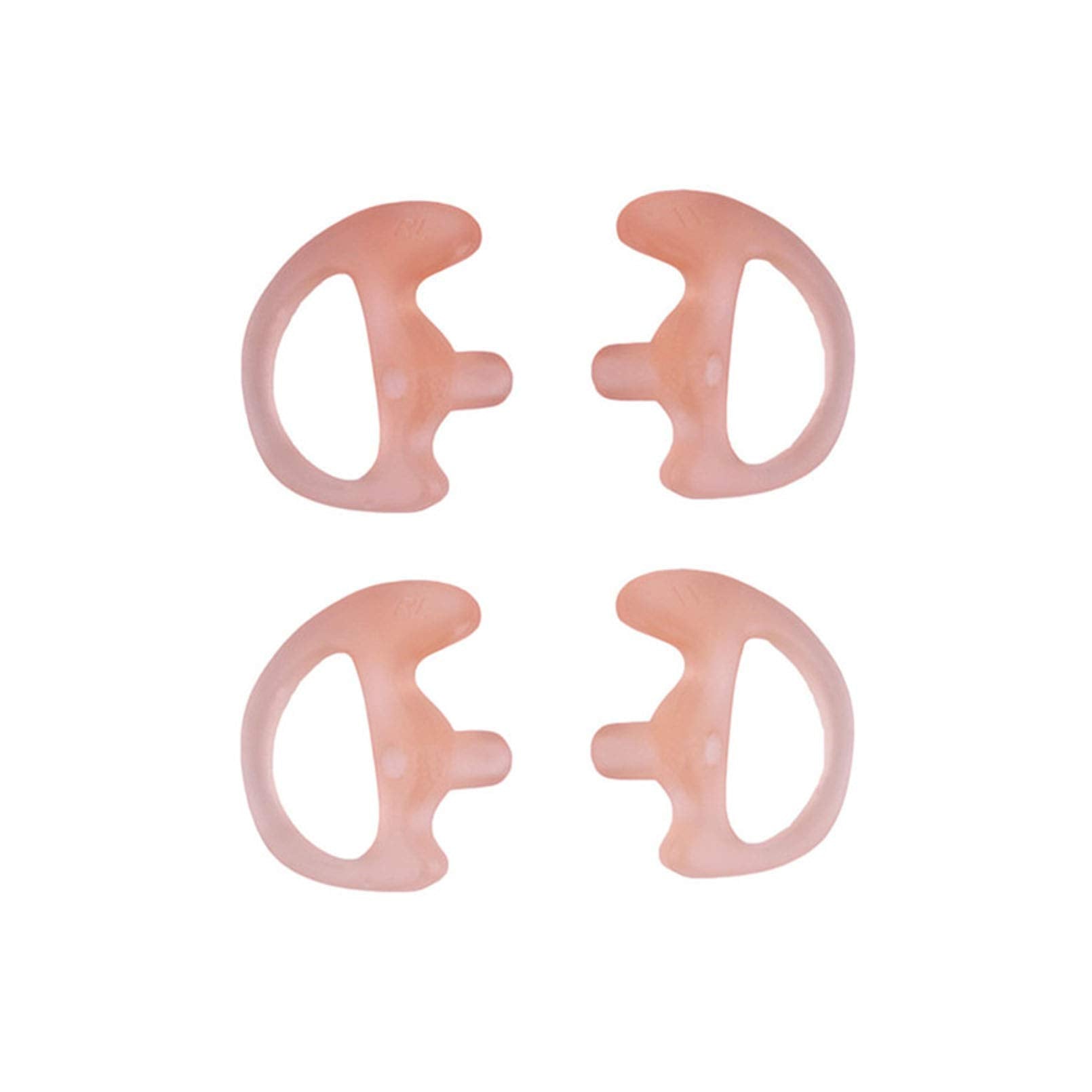 Yolipar Replacement Soft Silicone Eardud Earmold For Walkie Talkie Audio Kit Air Acoustic Tube Earpiece Headset (Flesh, Medium(2