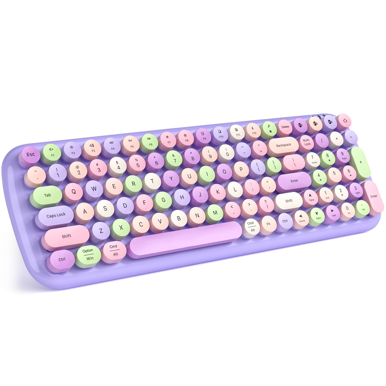 Mofii Wireless Bluetooth Keyboard For Mac, Ipad, Iphone, Pc, Laptop & Android, Connect Up To 3 Devices Simultaneously, Portable