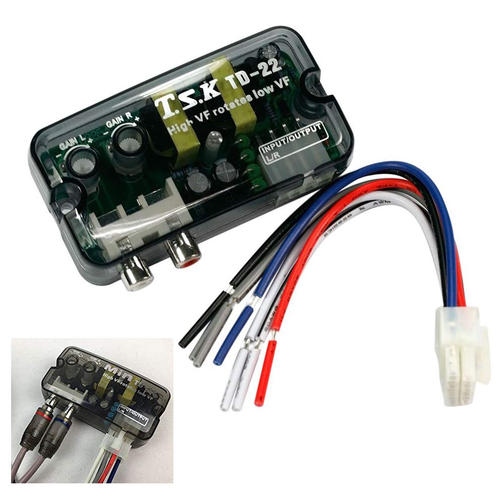 Car Stereo High To Low Line Speaker Level Converter Cable/Converter Stereo Speaker Level Adapter