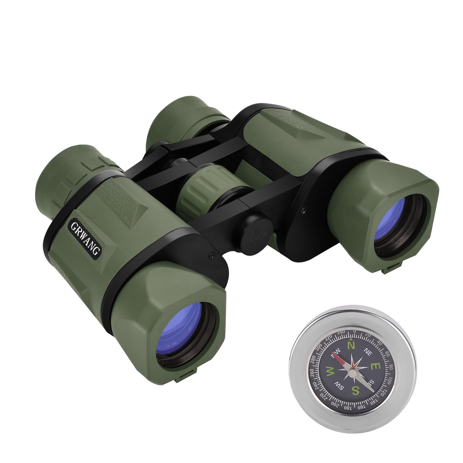 GRWANG 10x40 Professional HD Binoculars for Adults &Kids,Shock Proof Binocular with BAK4 FMC Lens, Large View & Waterproof Binoc