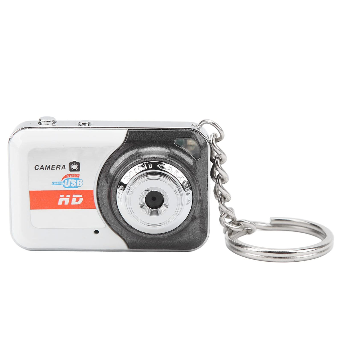 Digital Camera, Mini Exquisite Personality Fashion Mini Dv Camera, Portable High Denifition Pocket Camera For Kids, Teenagers, Students, Vlogging, Photography (Silver Gray)