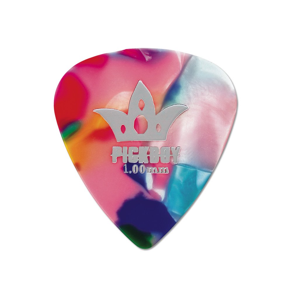 Pickboy Pb324P100 Med Raindrop, Multi Color, Pik Pak, 1.00Mm, 10 Picks