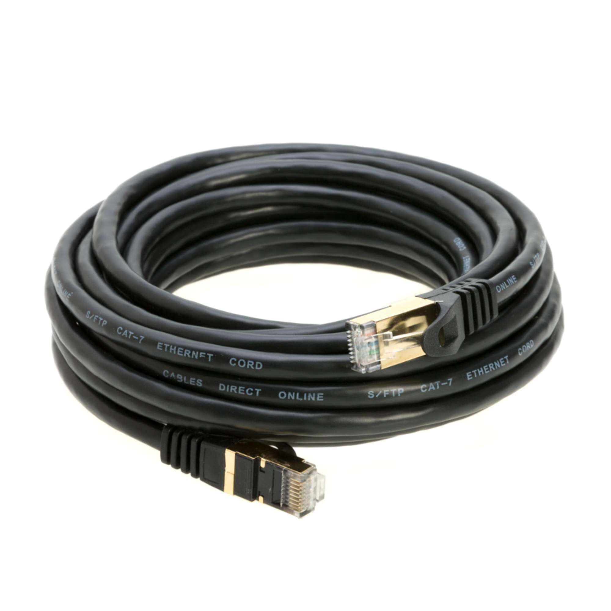 Cables Direct Online 10FT S/FTP Cat7 Copper Network Ethernet Patch Cable, Internet Wire, Compatible with PC, Laptop, Modem, Rout