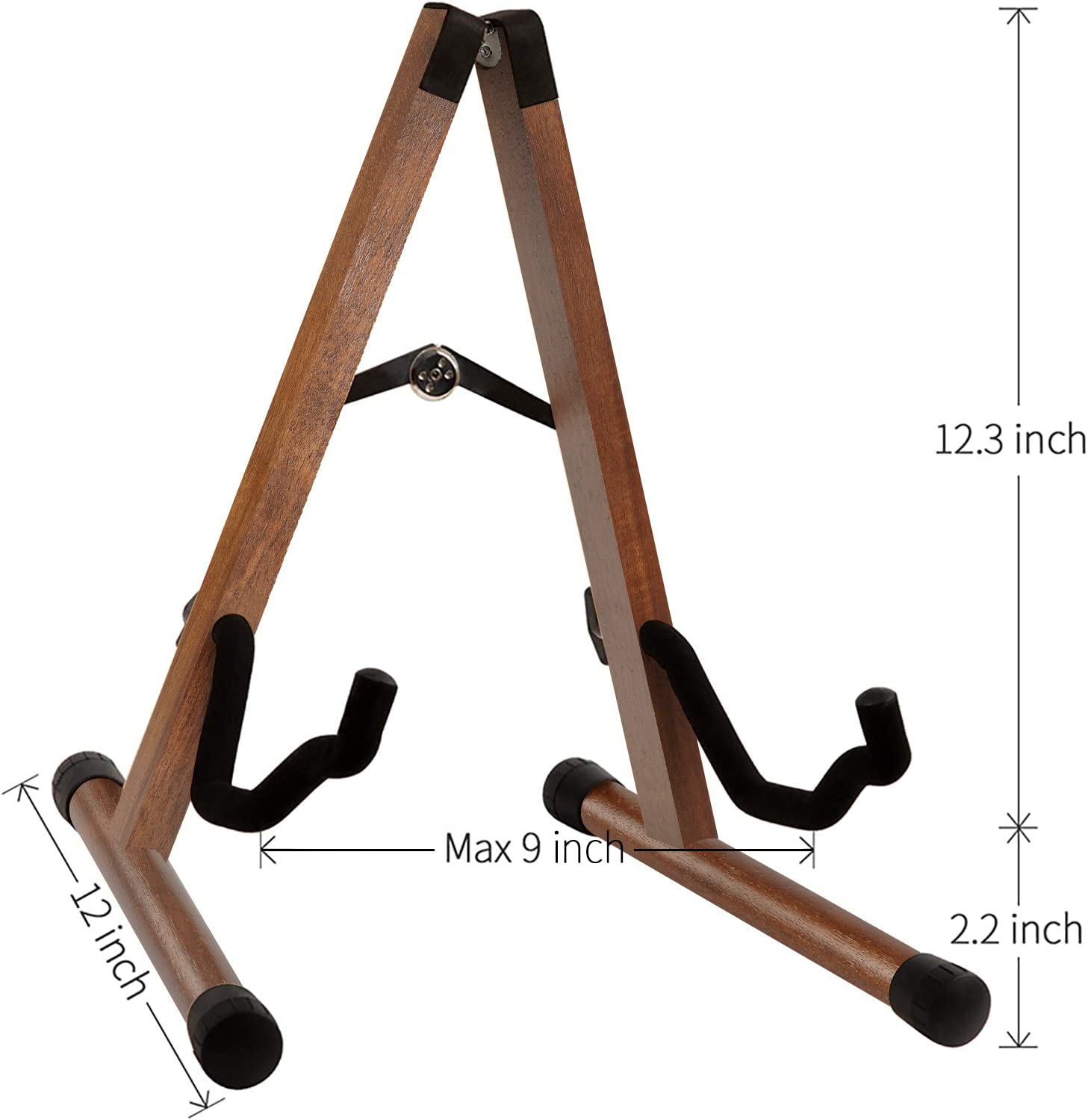 Snigjat Guitar Stand Walnut, Sturdy Acoustic Guitar Stand, Adjustable Electric Guitar Stand, Guitar Display Stand Guitar Floor S