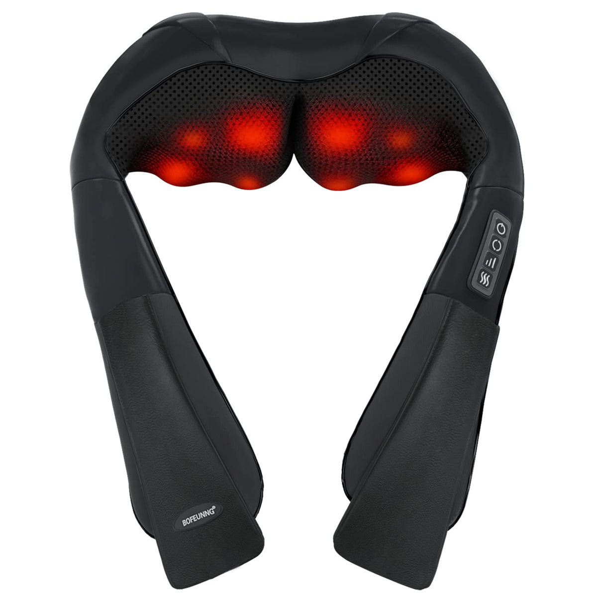 Bofeunng Shiatsu Neck And Back Massager With Heat, Electric Shoulder Massager, Car Neck Massager Pillow For Neck, Back, Shoulder