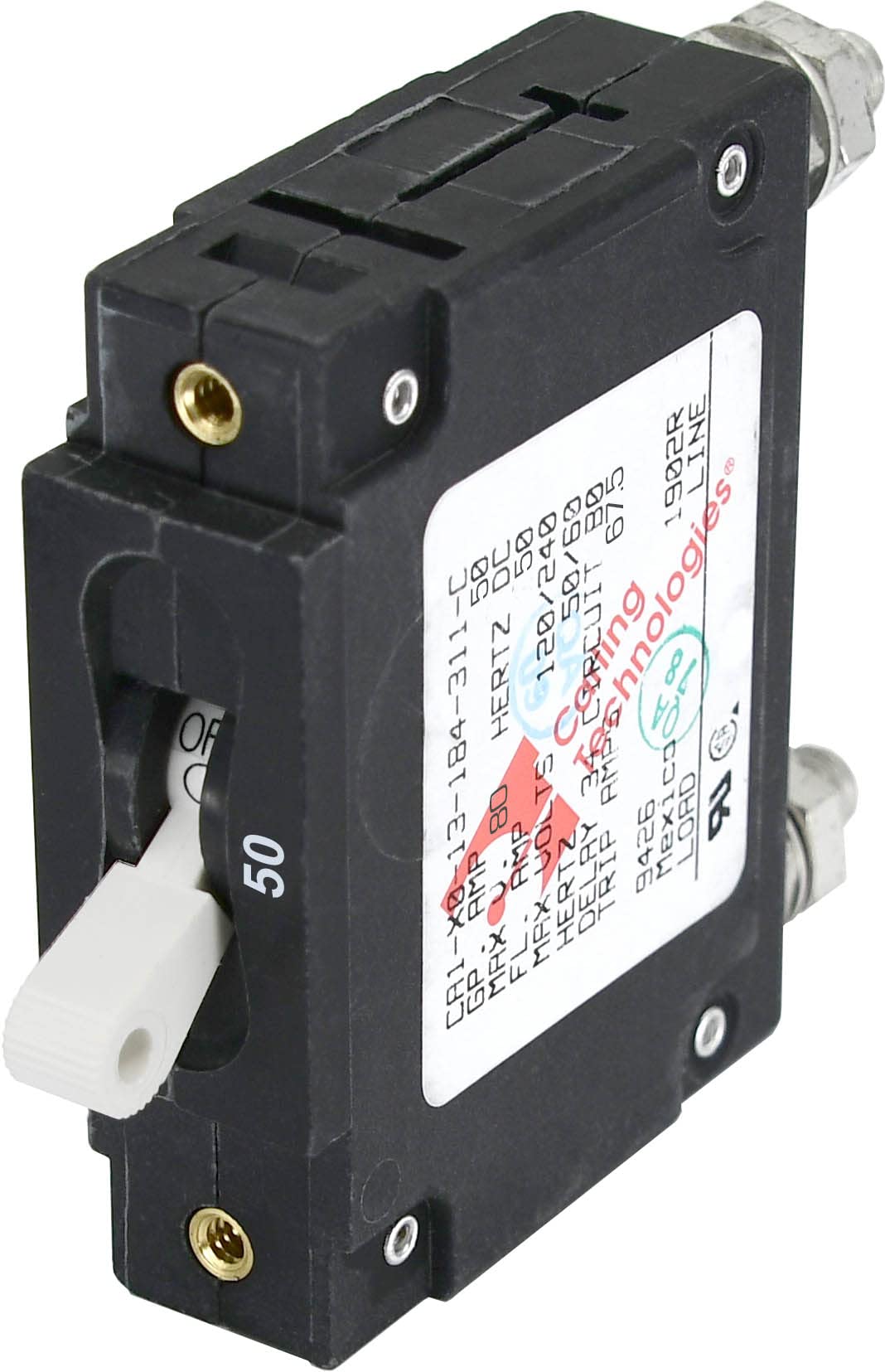 Blue Sea   7244 Bss Circuit Breaker Ca1Toggle 50A Wht (1Ea)