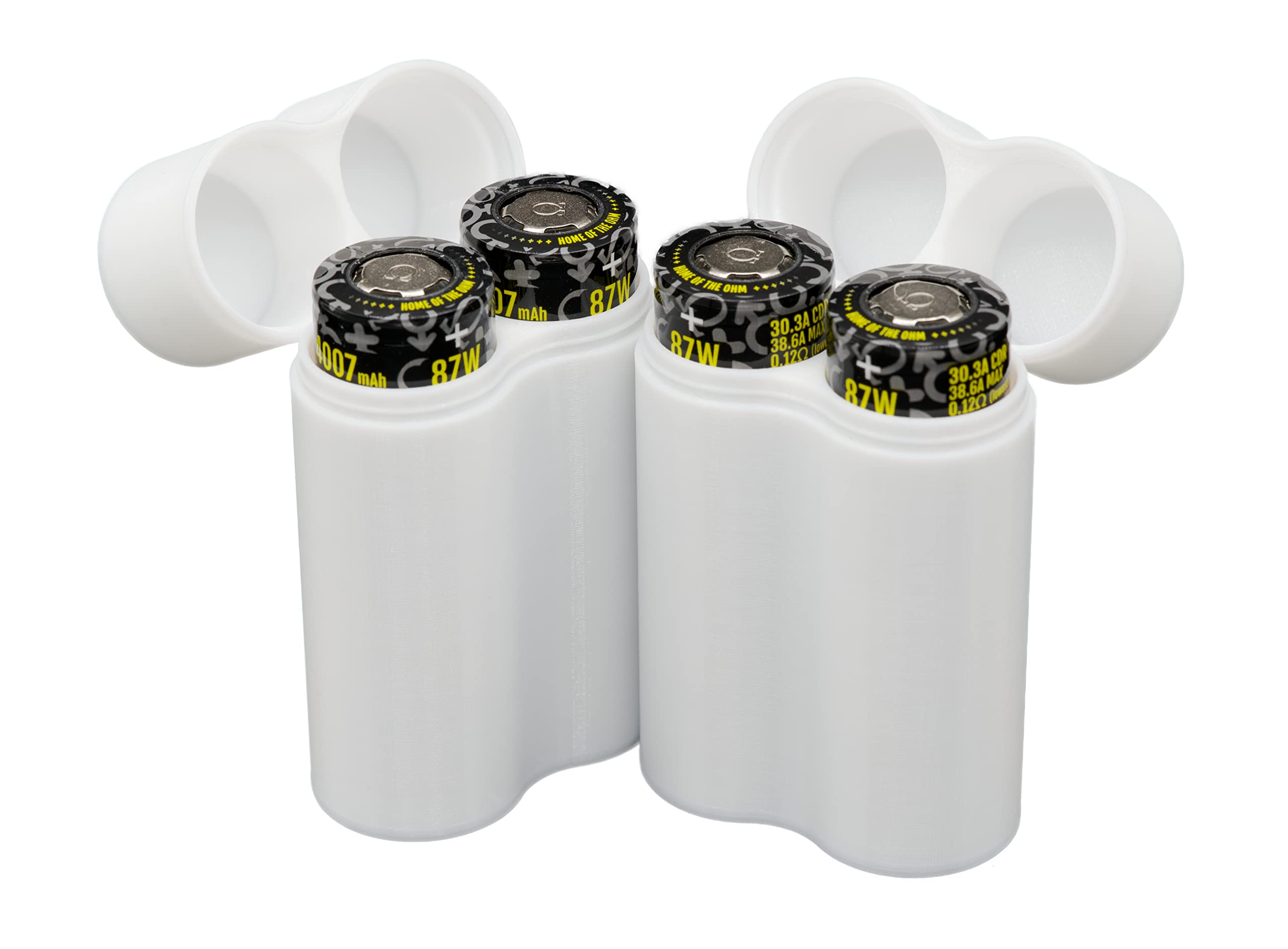 Protect Your Power   Slimline 21700 Battery Case, Soft Durable Material   Pack Of 2 (Holds 2 Batteries)