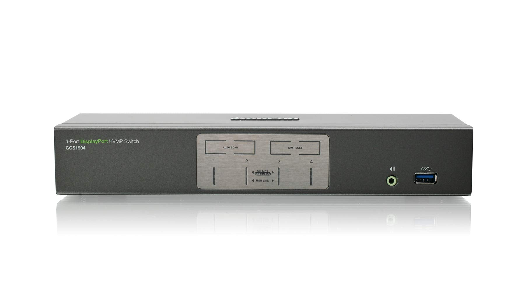 Iogear 4 Port Dual View Dual Link Dvi Kvmp Switch With Audio, W/Full Set Of Cables,(Gcs1644 Taa Compliant)