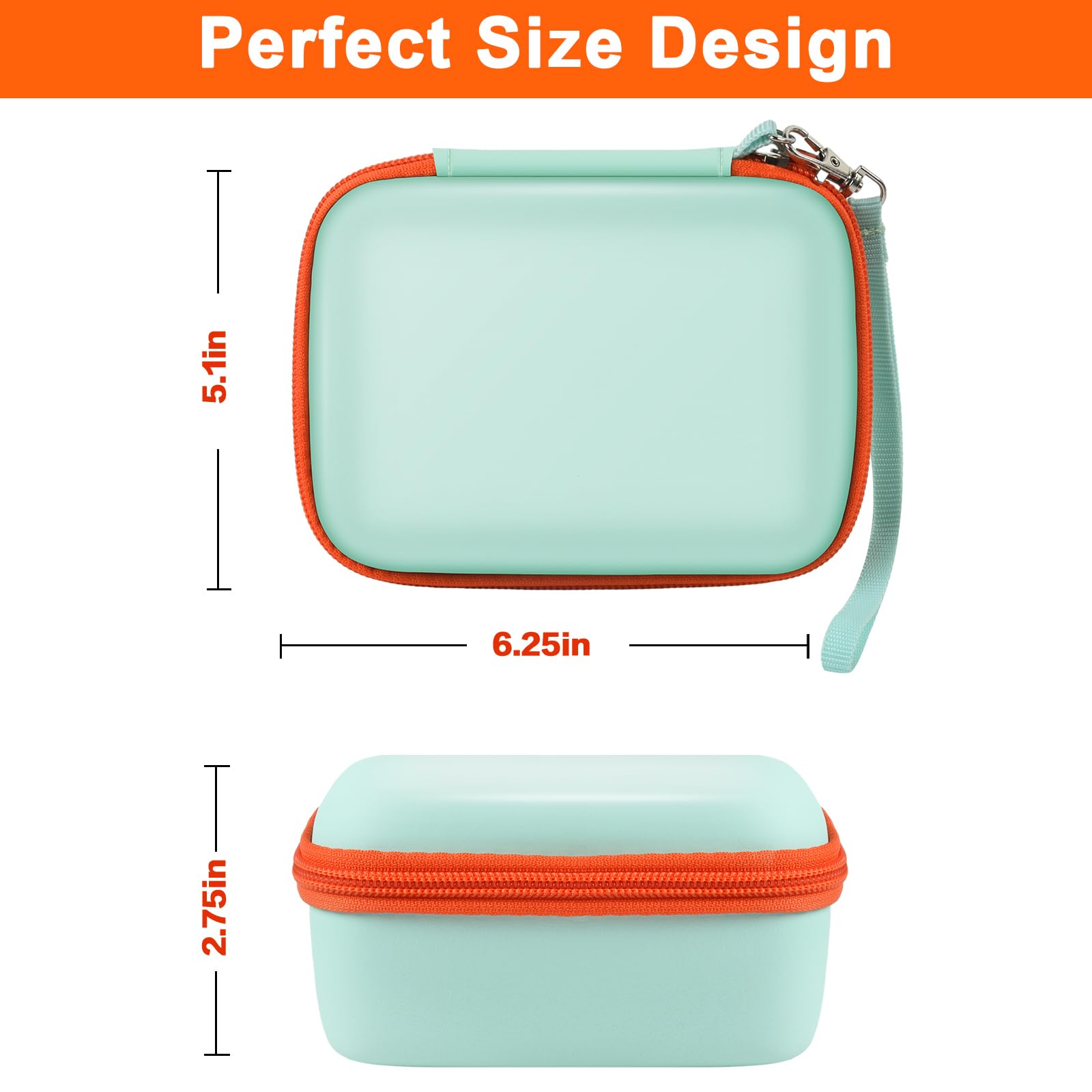 Travel Case Compatible With Yoto Mini   Kids Audio & Music Player, Holder Bag For Childrens Speaker Plays Audiobook Cards  Green